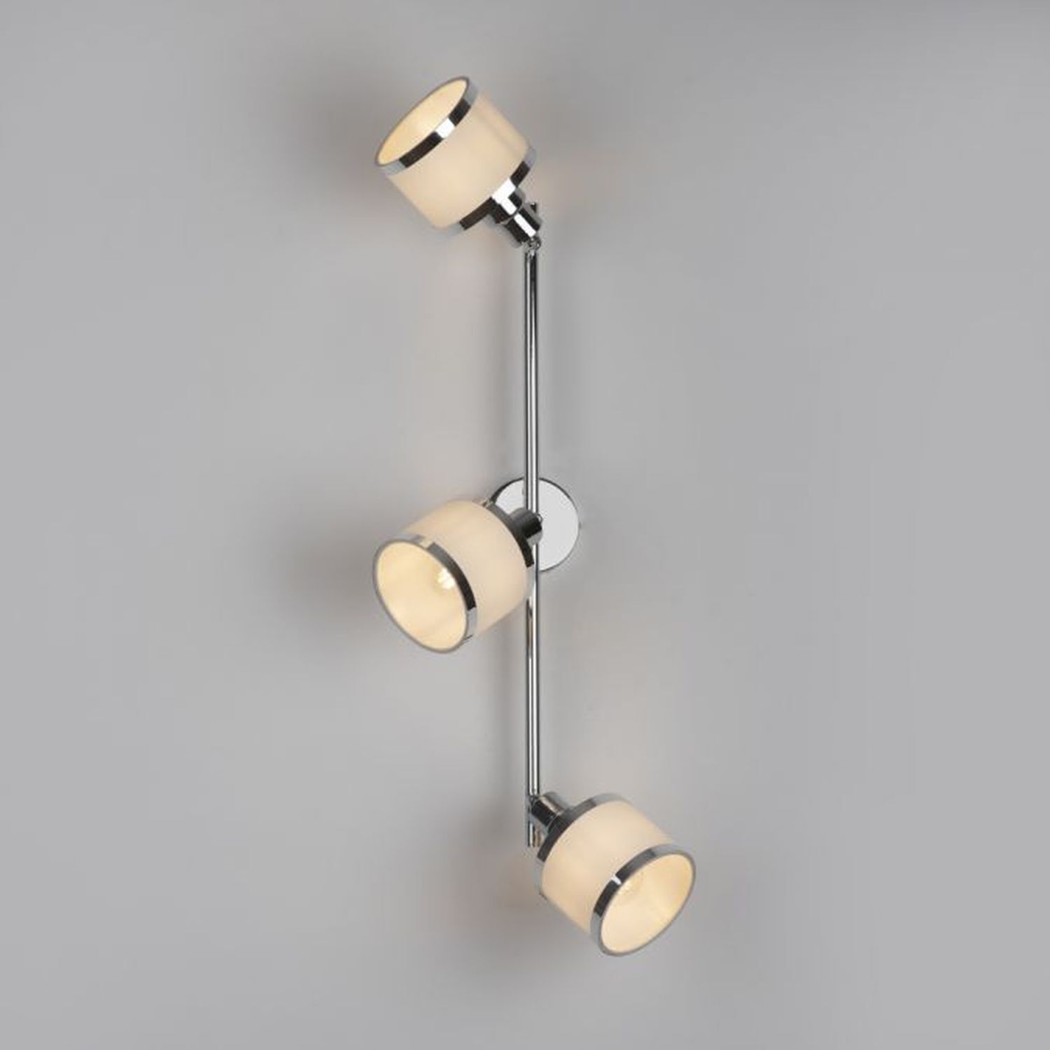 Verstellbarer Deckenspot Chrom 3-flammig E14 blendarm Beleuchtung