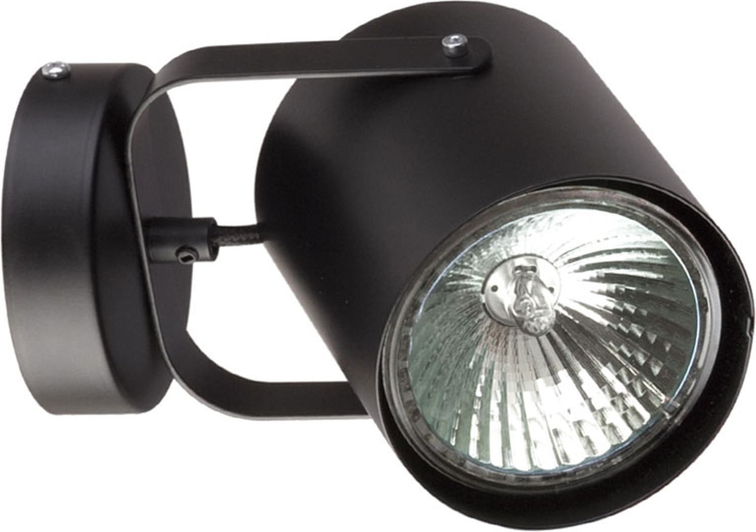 Strahler Wand Schwarz E27 Ø 12 cm