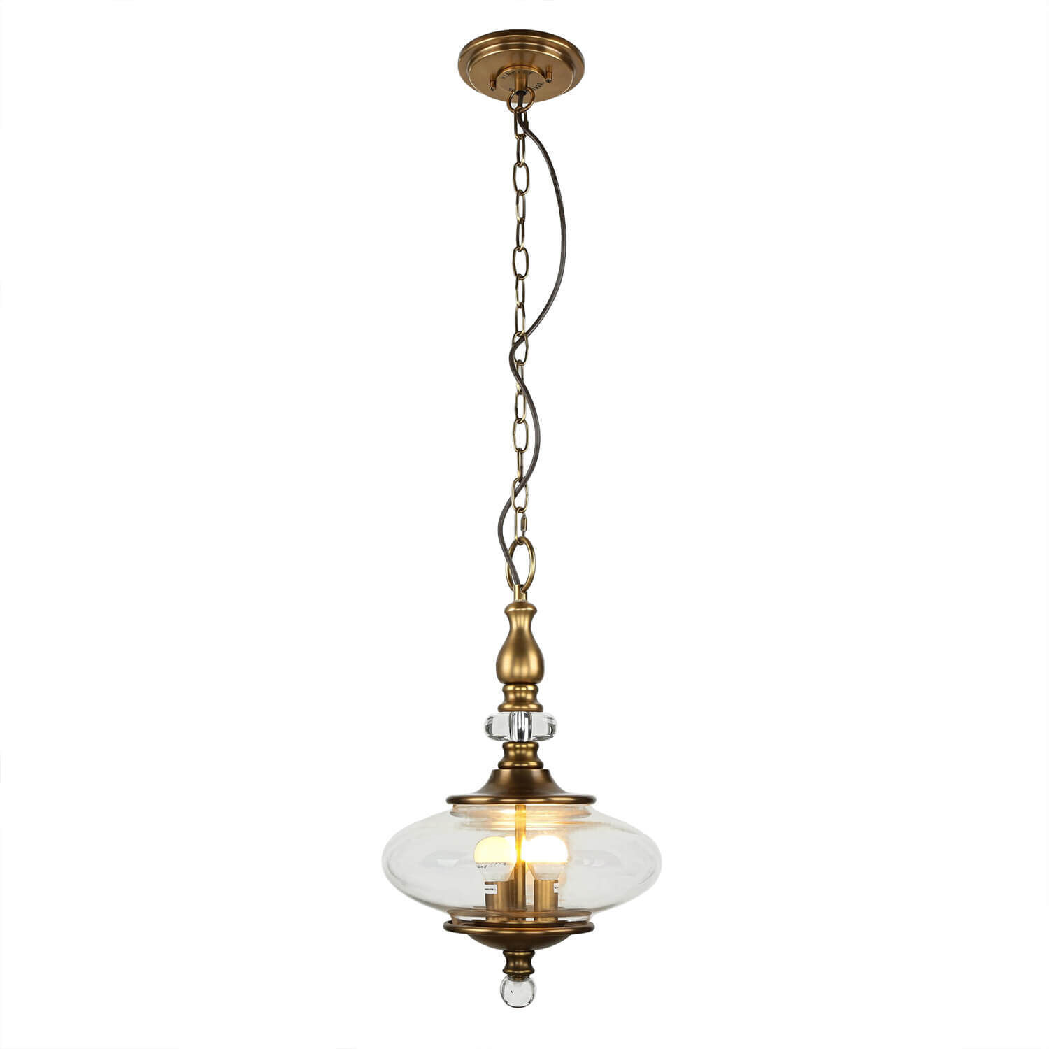 Pendelleuchte LYN Messing Ø30cm kürzbar Lampe