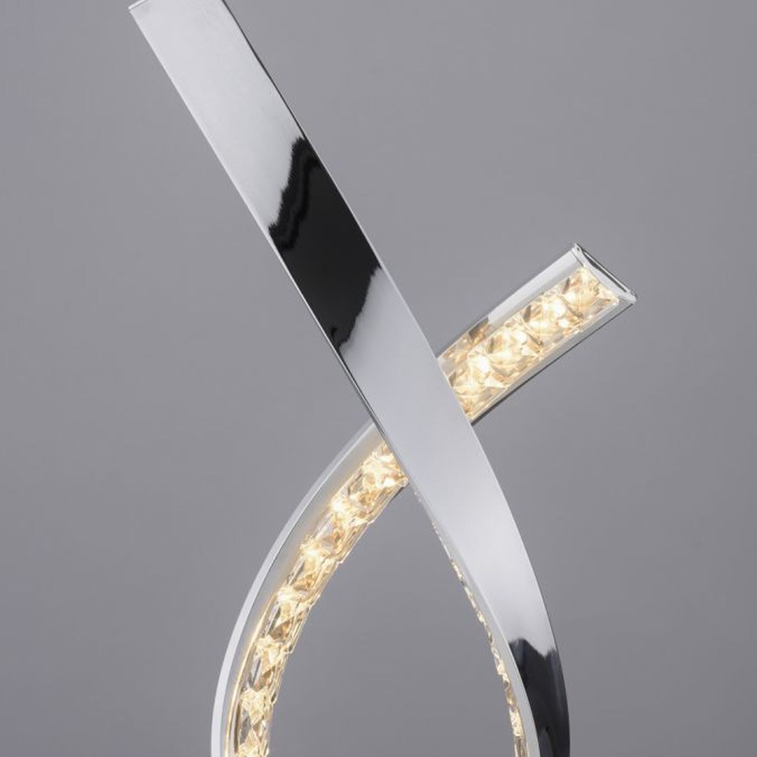 Dimmbare LED Tischlampe in Chrom 38,5 cm 1375 lm 11 W Schwert, Waffe, Zubehör, Dolch, Messer