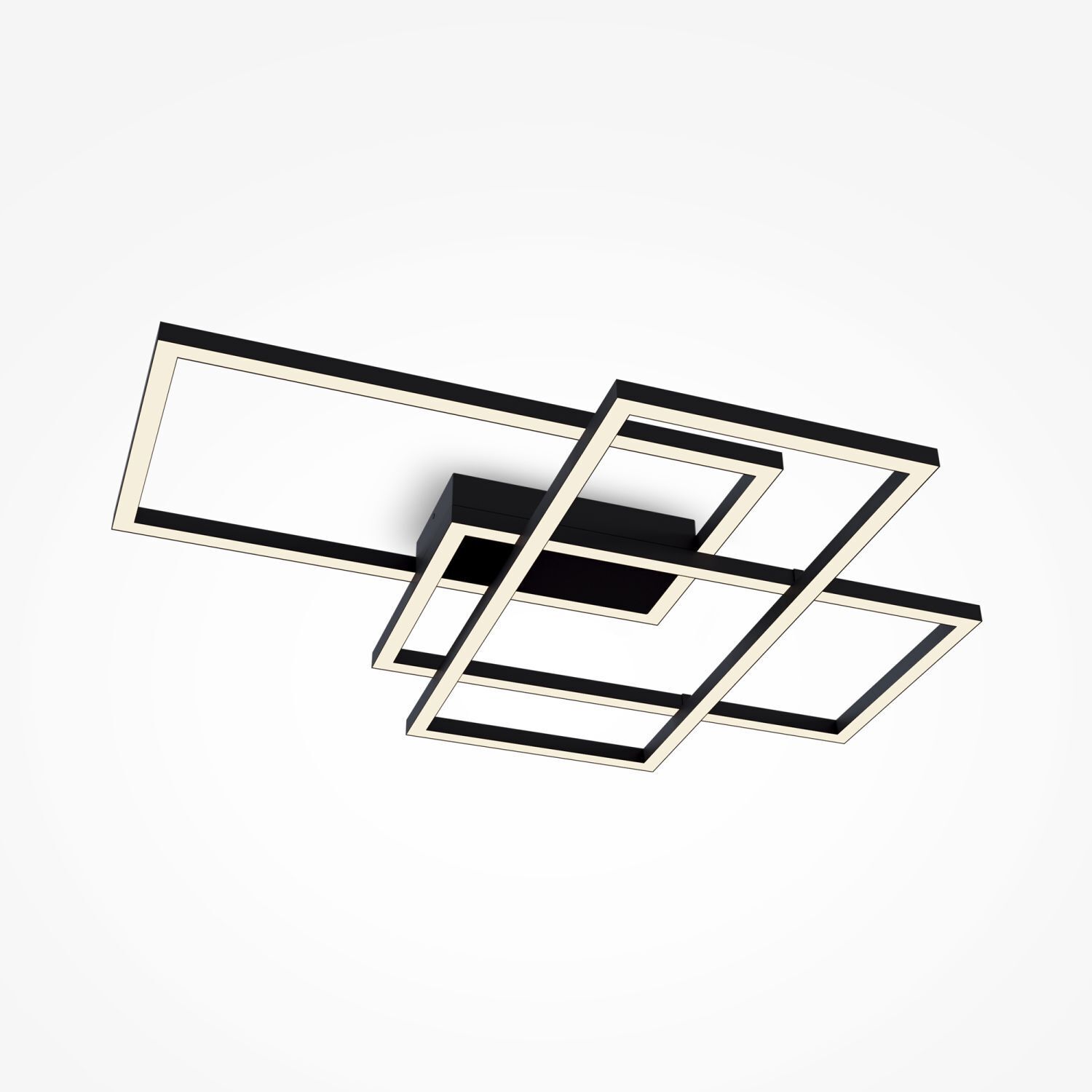 Deckenleuchte LED Metall Schwarz 2900 lm Modern MIA
