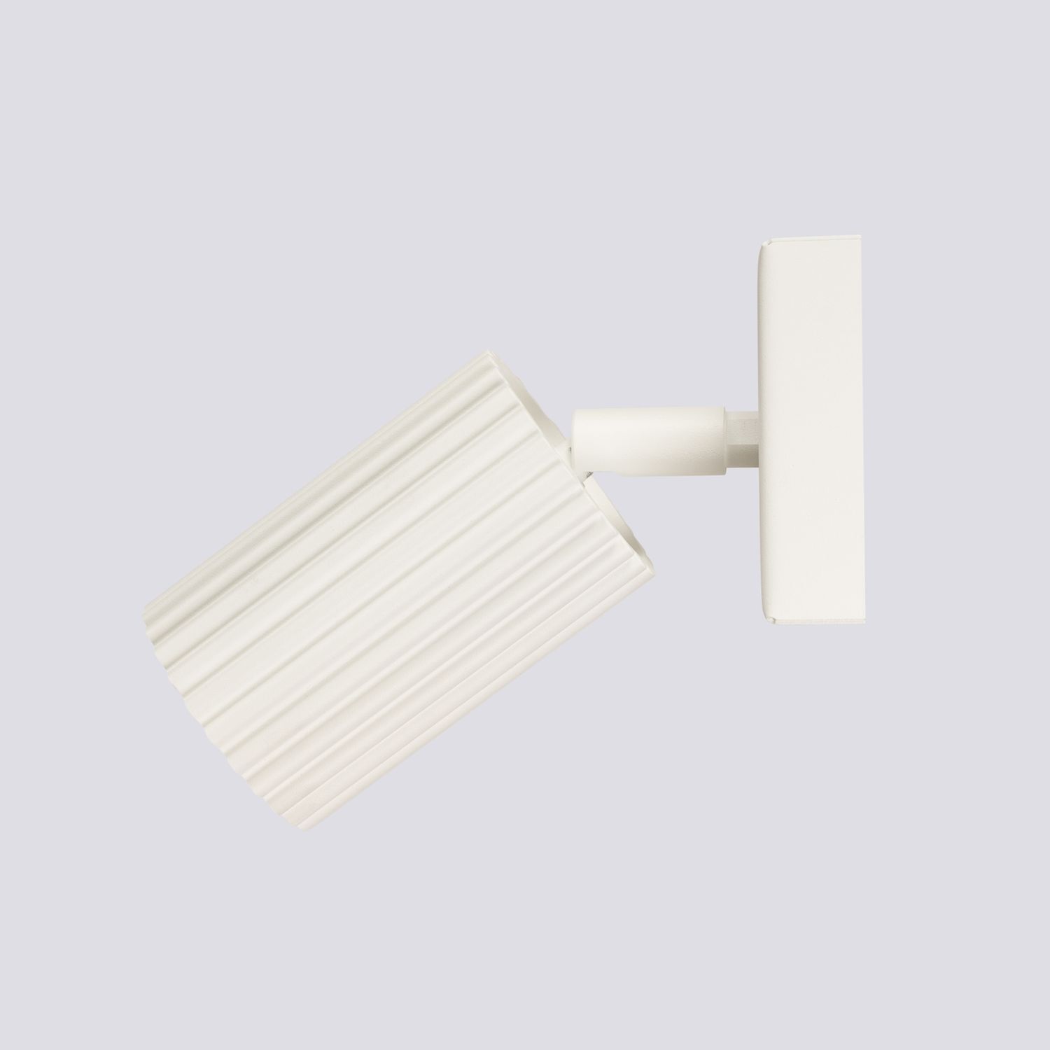 Wandspot GU10 B: 8 cm klein in Creme aus Aluminium