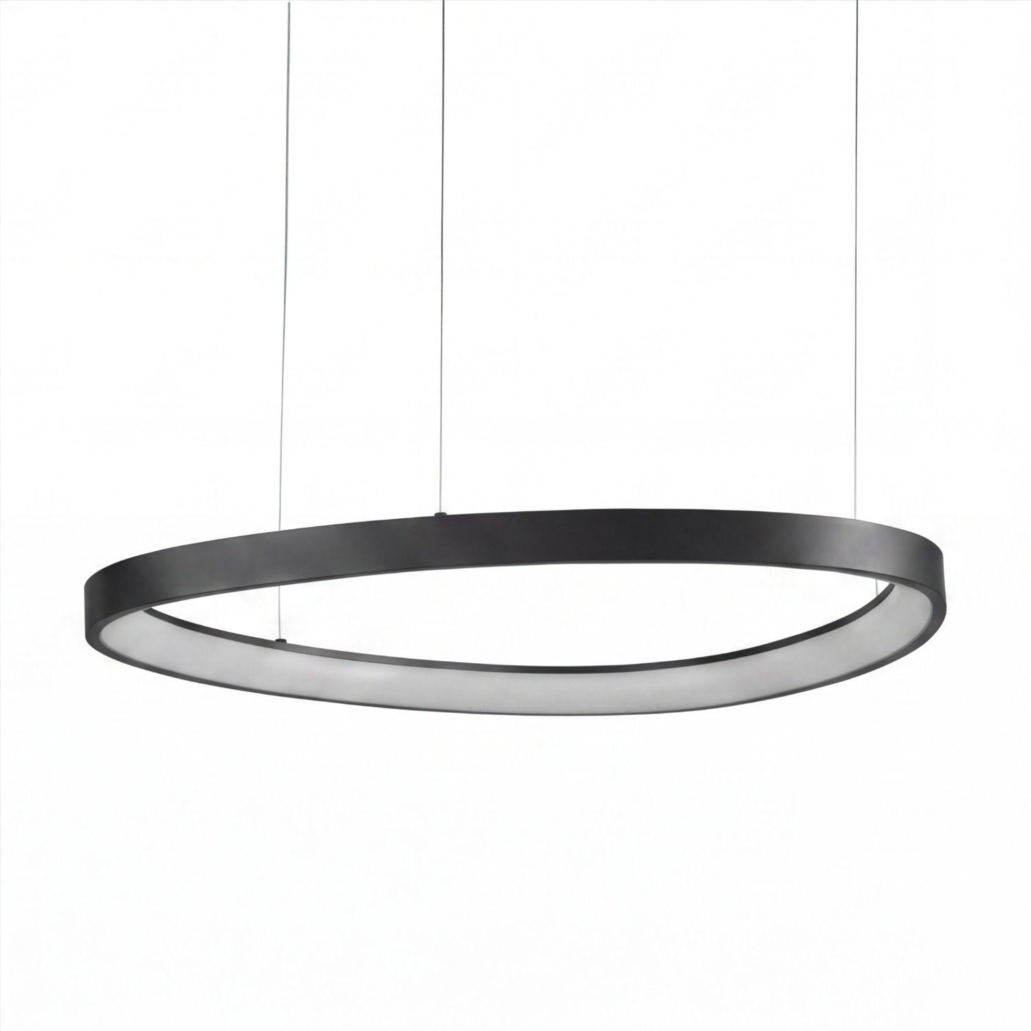 hängende leuchte, rundkreis, LED, schwarz, hängeleuchte