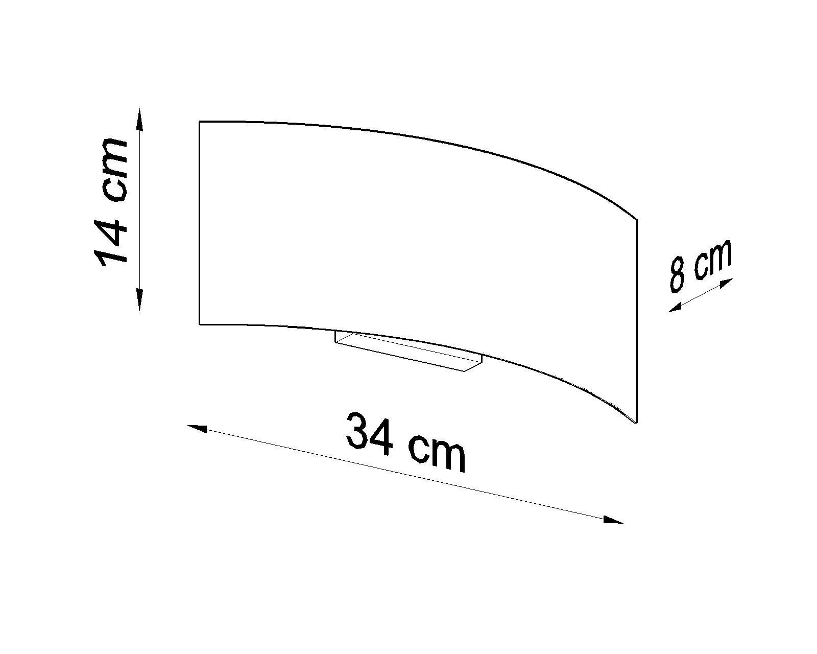 Wandleuchte Weiß Up Down 34 cm breit Metall 2x G9
