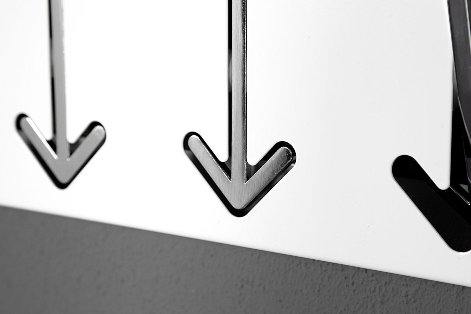 Wandhaken Weiß Garderobenhaken Flur B-Ware