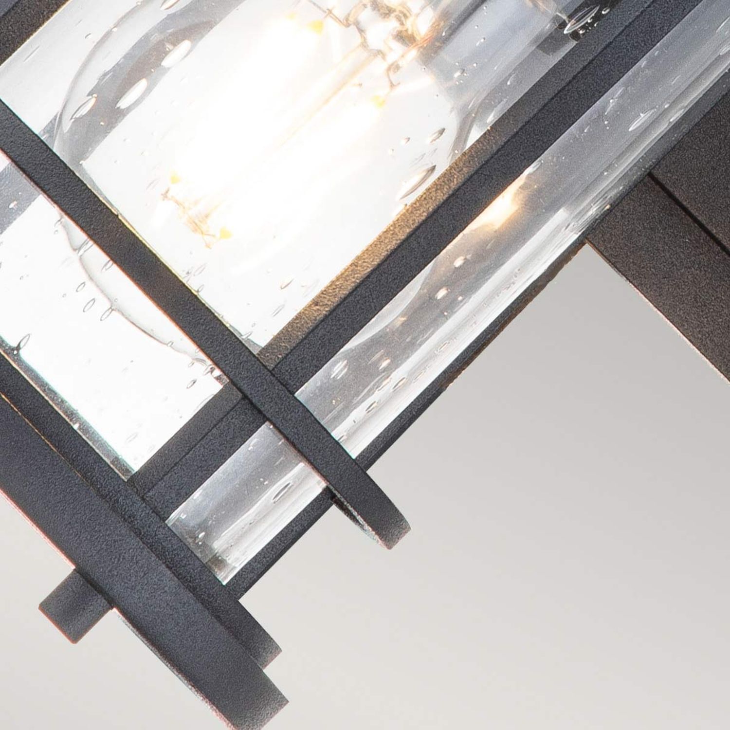 Maritime Wandlampe außen Alu Glas E27 IP44 29,2 cm hoch