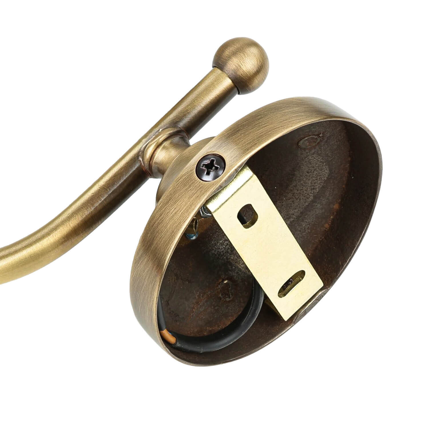 Klassische Wandleuchte Wandlampe E14 Vetro Bronze