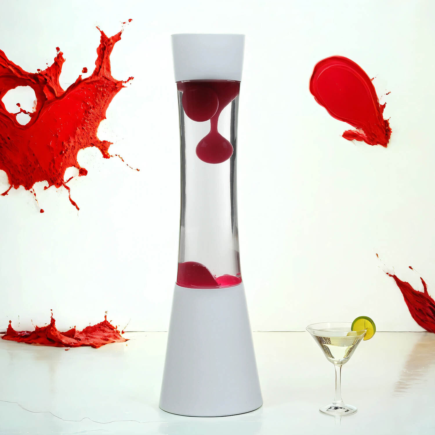 Lavalampe Ringo Rot Glas, Alkohol, Getränk, Cocktail