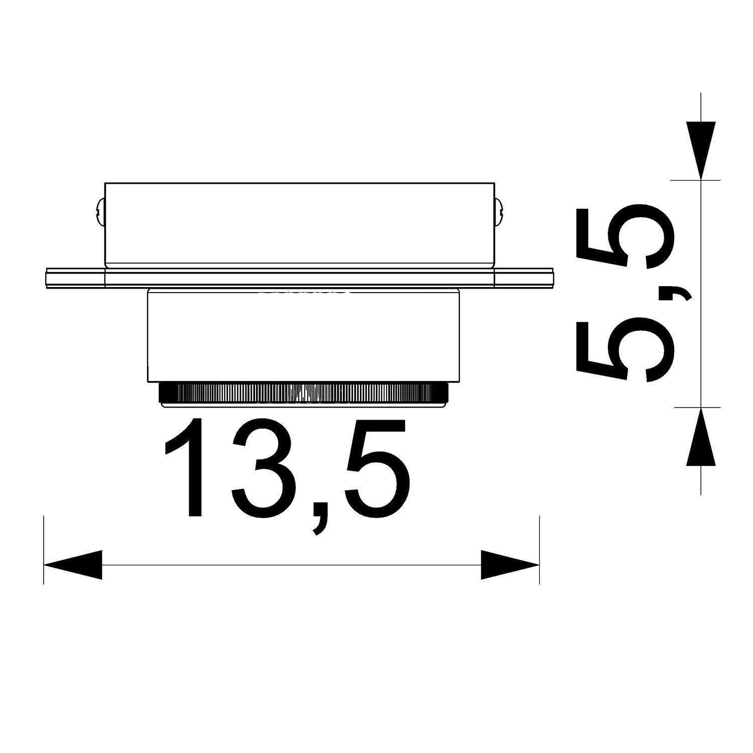 Moderne Deckenlampe Metall GX53 in Schwarz Natur