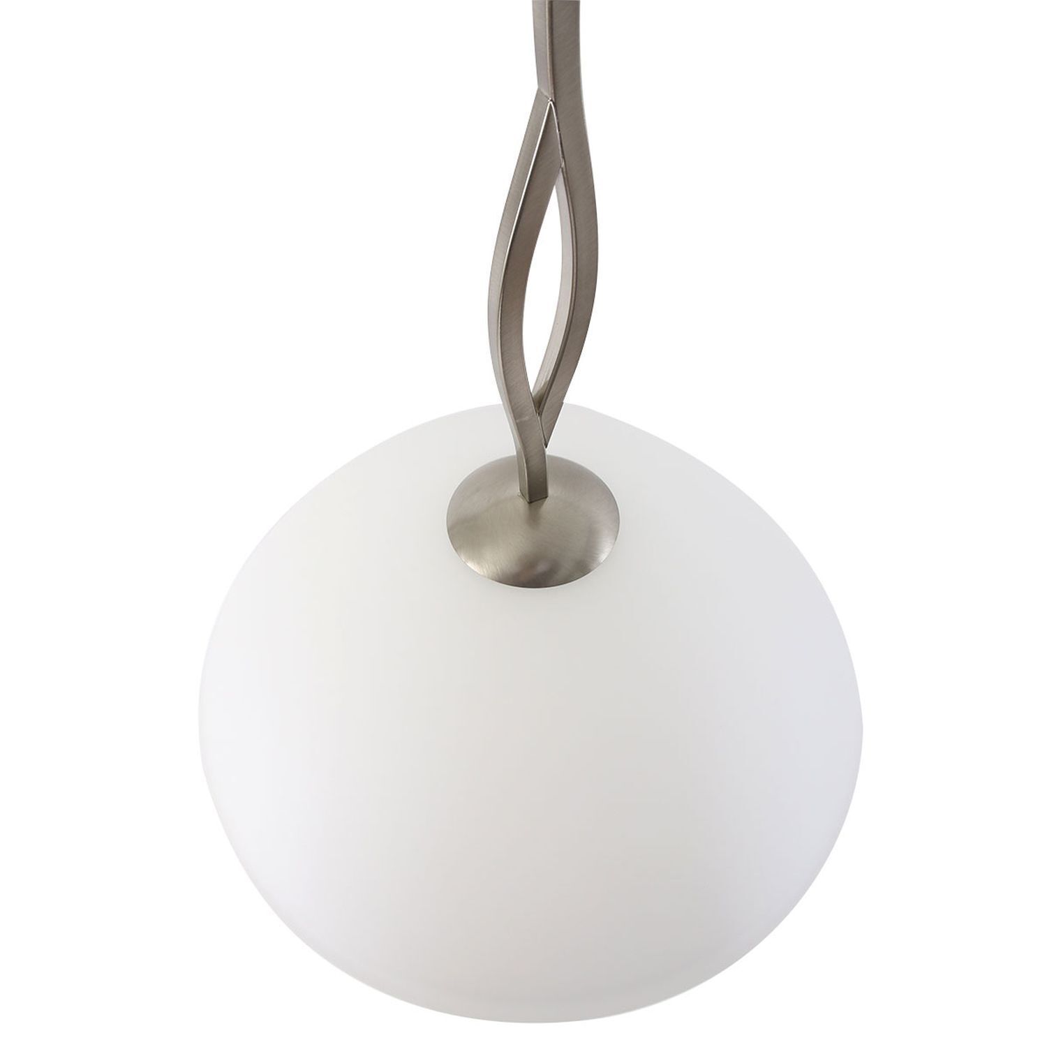 Runde Hängelampe Glas Metall Ø45 cm E27 gemütlich