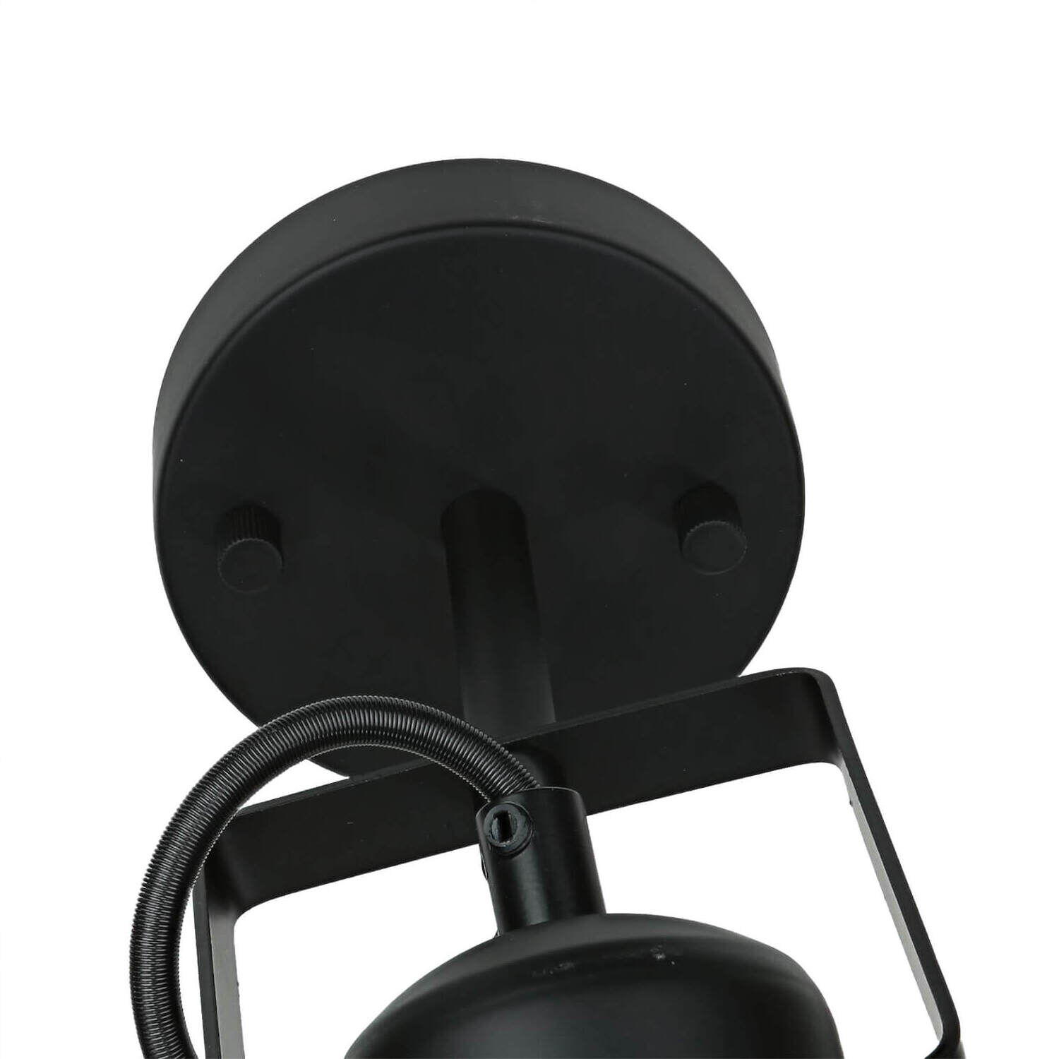 Spot Lampe Schwarz Metall rund Retro DALLAS Beleuchtung, Elektrisches Gerät, Mikrophon