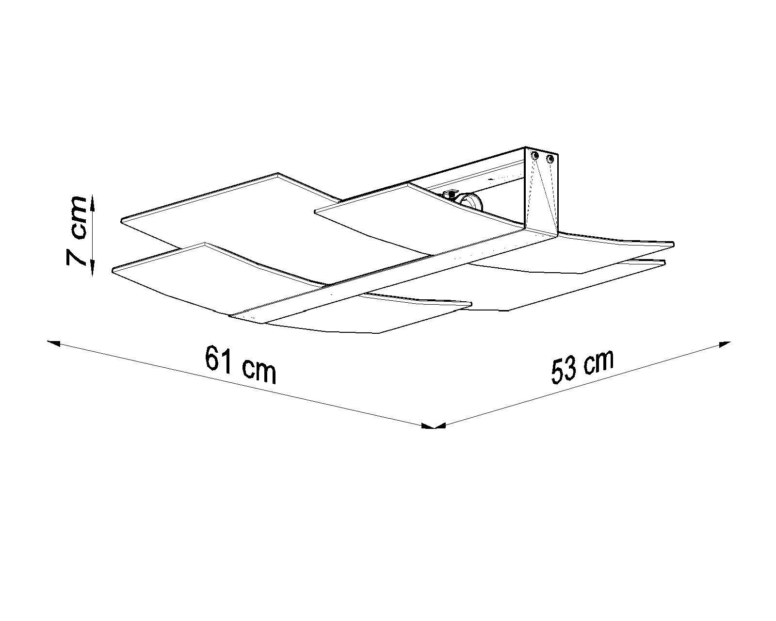 Deckenleuchte Glasschirm blendarm Weiß 3x E27 MAGO
