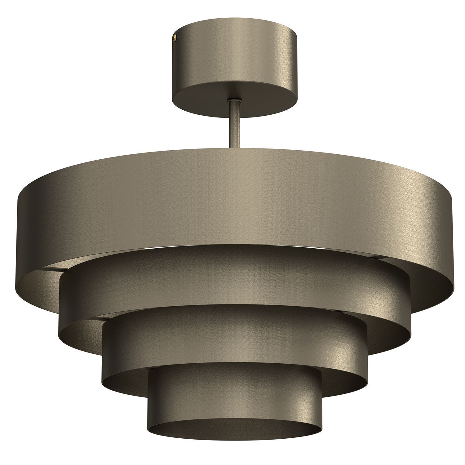 Deckenlampe Metall in Titanium Gold Ø39 cm E27 indirekt