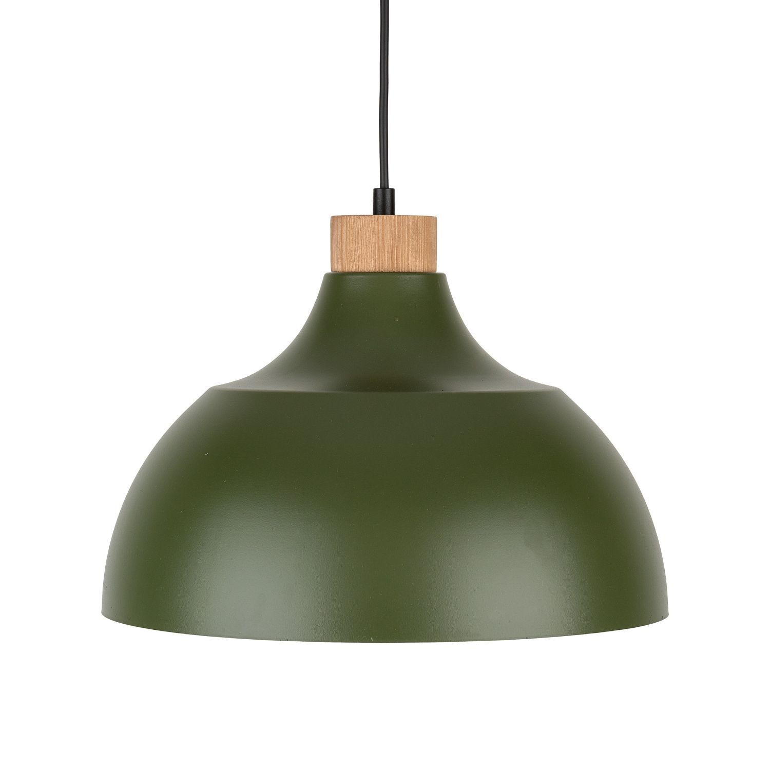 Hängeleuchte Metall Grün Retro Ø 34 cm verstellbar E27