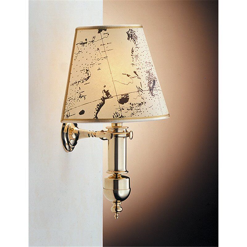 Wandlampe Messing Creme Maritim Antik VELIERO