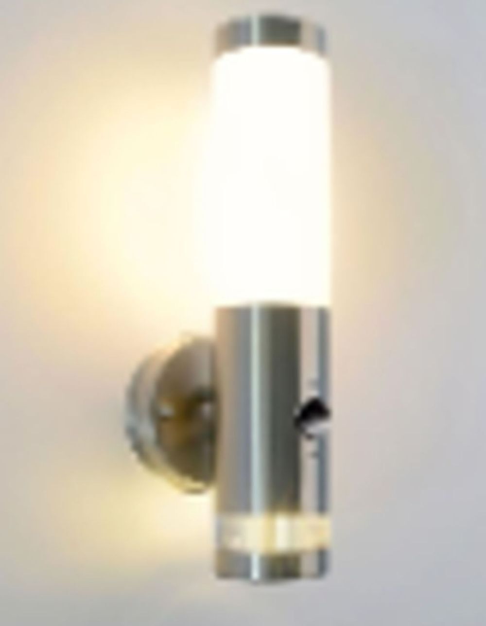 Außen Wandlampe mti Bewegungsmelder E27 IP44 Edelstahl