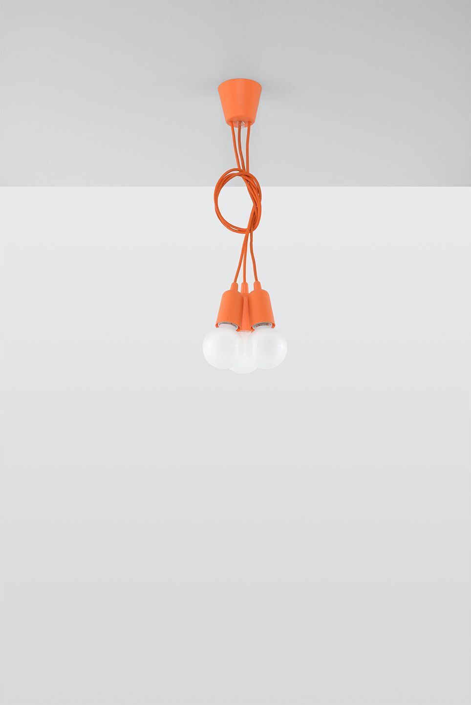 Hängelampe NESSA Orange Tiefe bis 90cm 5-flammig E27