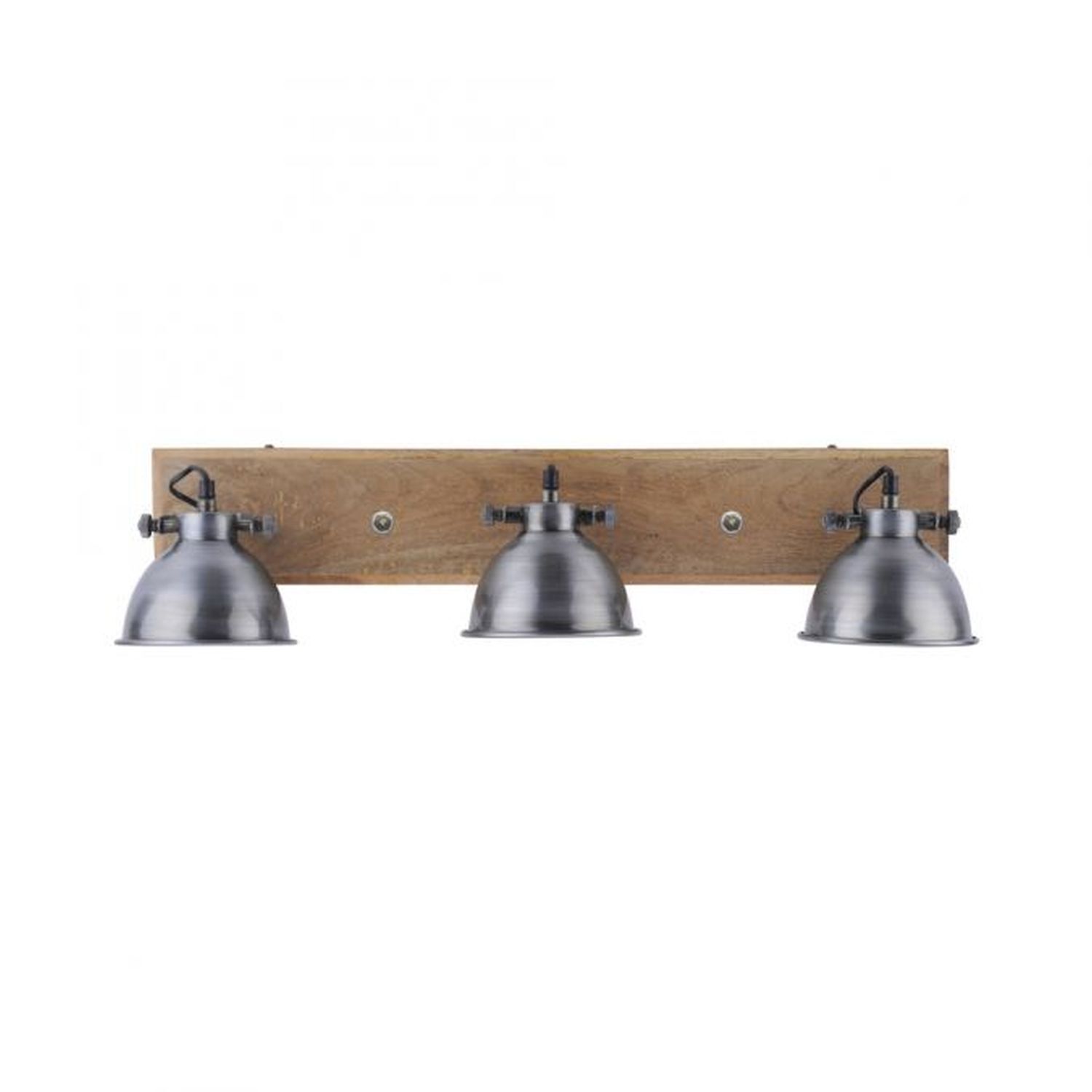 Industrial Deckenspot Holz Metall in Eisen E14 74 cm