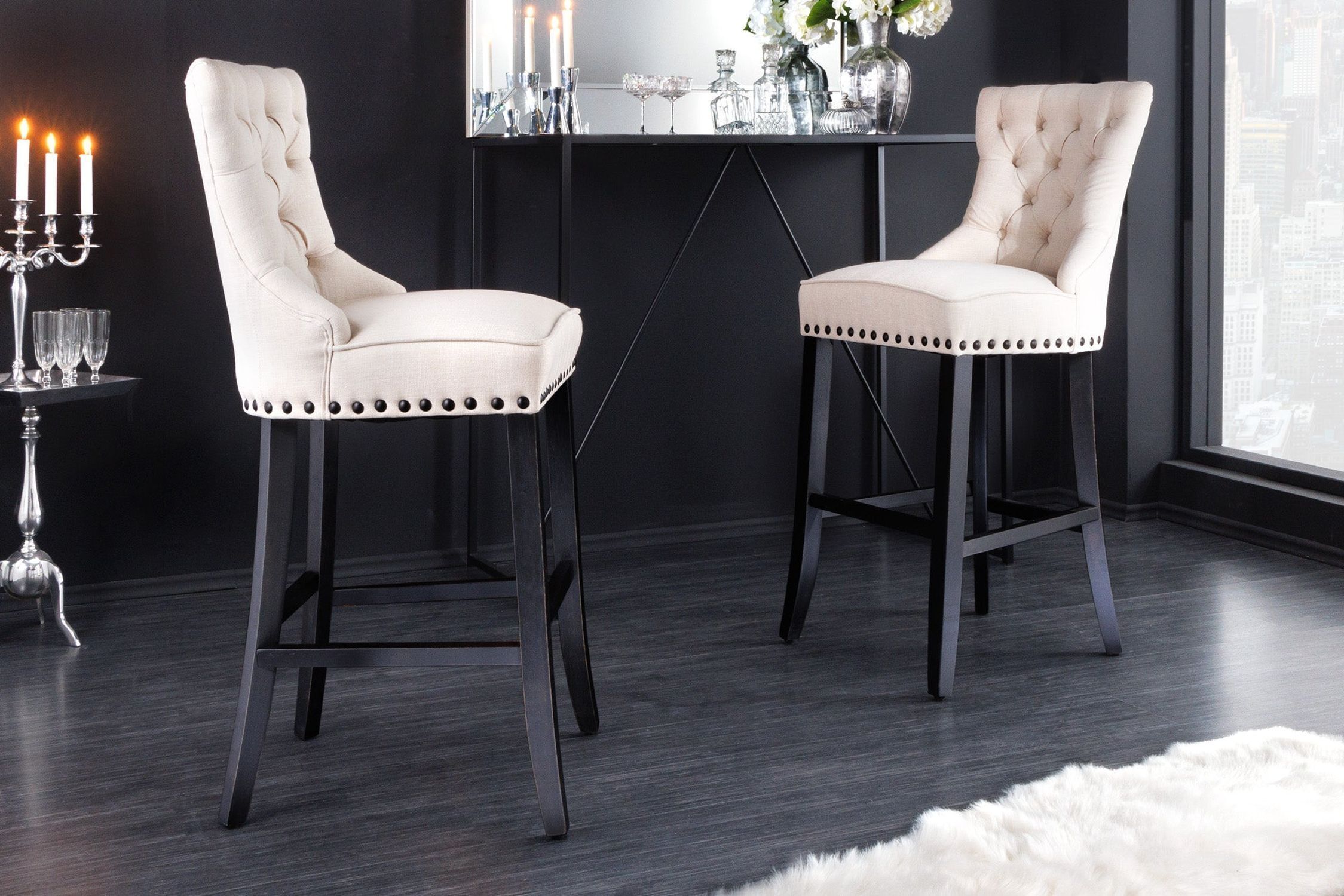 Moebel, Stuhl, Fußboden, Kerze