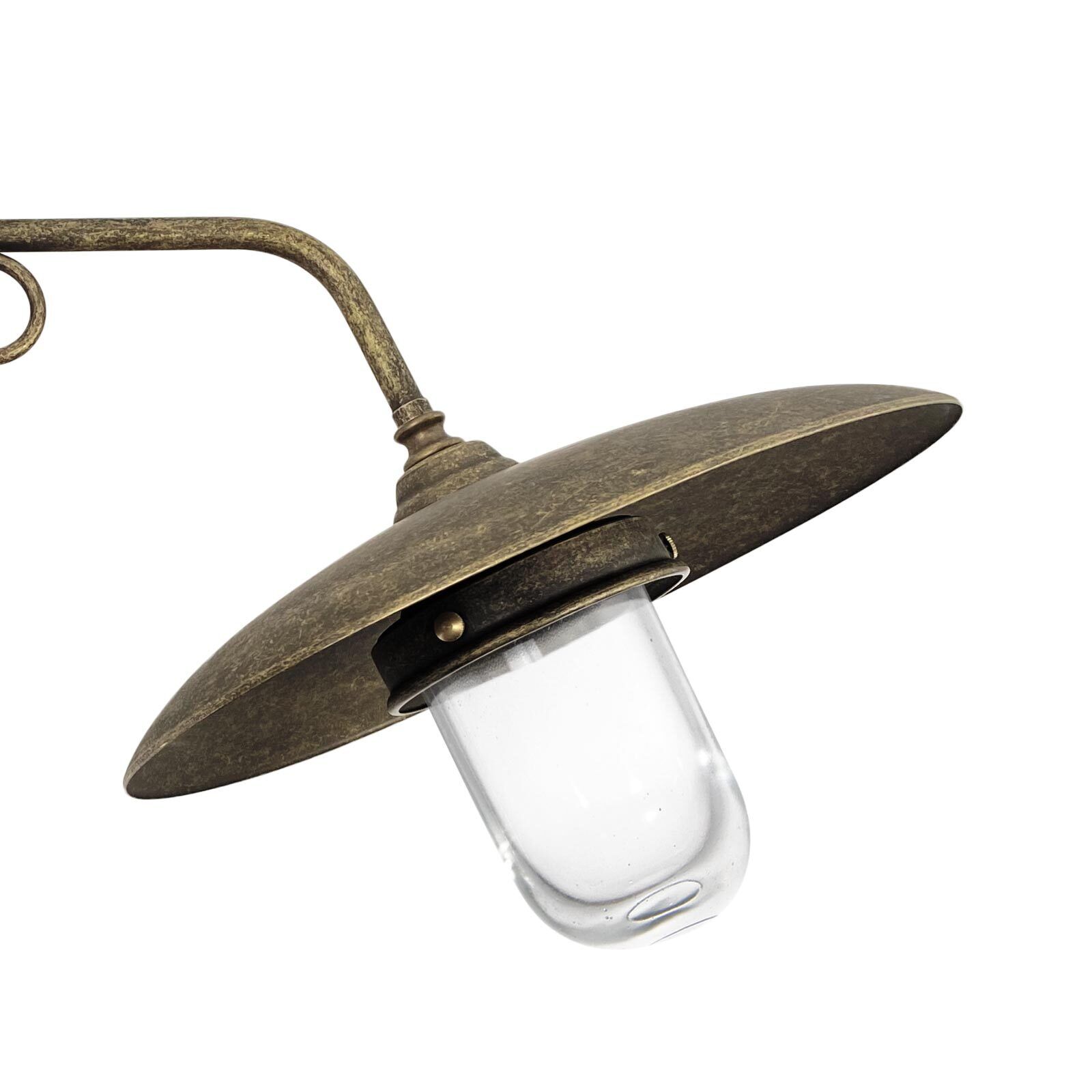 Wandleuchte außen IP44 Messing E27 in Bronze Antik matt
