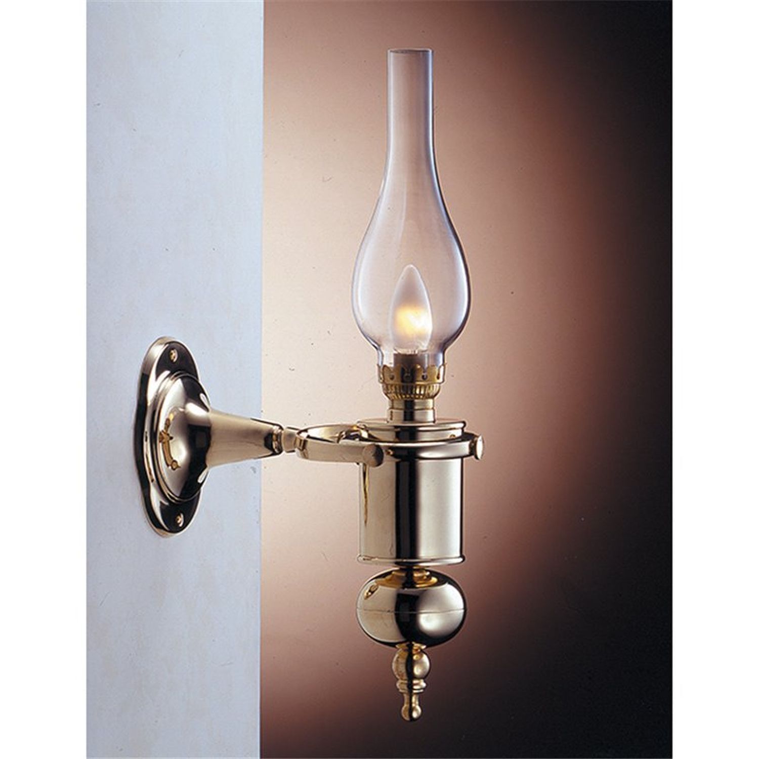 Antike Wandlampe Glas Messing Jugendstil GRETA