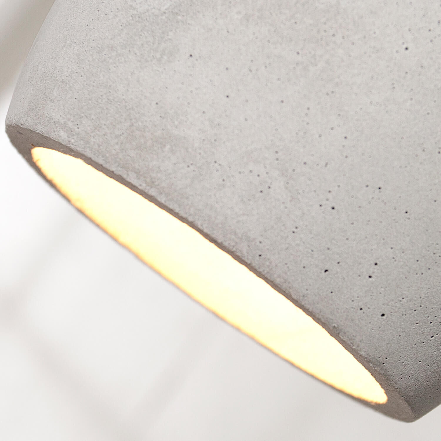 Hängelampe aus Beton E14 Modern Design besonders Lampe, Lampenschirm