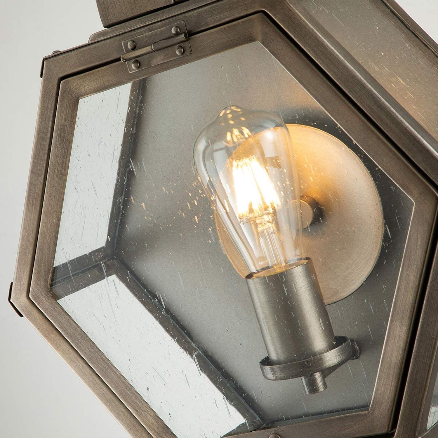 Außenlampe Wand H: 48 cm IP44 E27 Vintage Design in Bronze Lampe, Licht