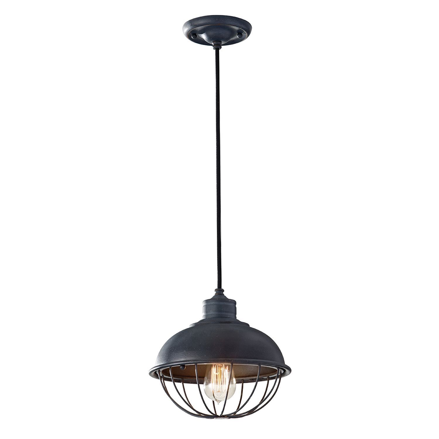 Pendelleuchte LANA Schwarz Ø25cm verstellbar Lampe