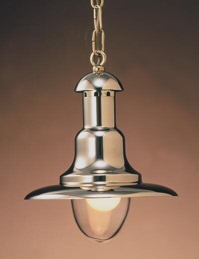 Pendelleuchte Esstisch Glas Messing Schiff Laterne Leuchter, Lampe, Leuchte