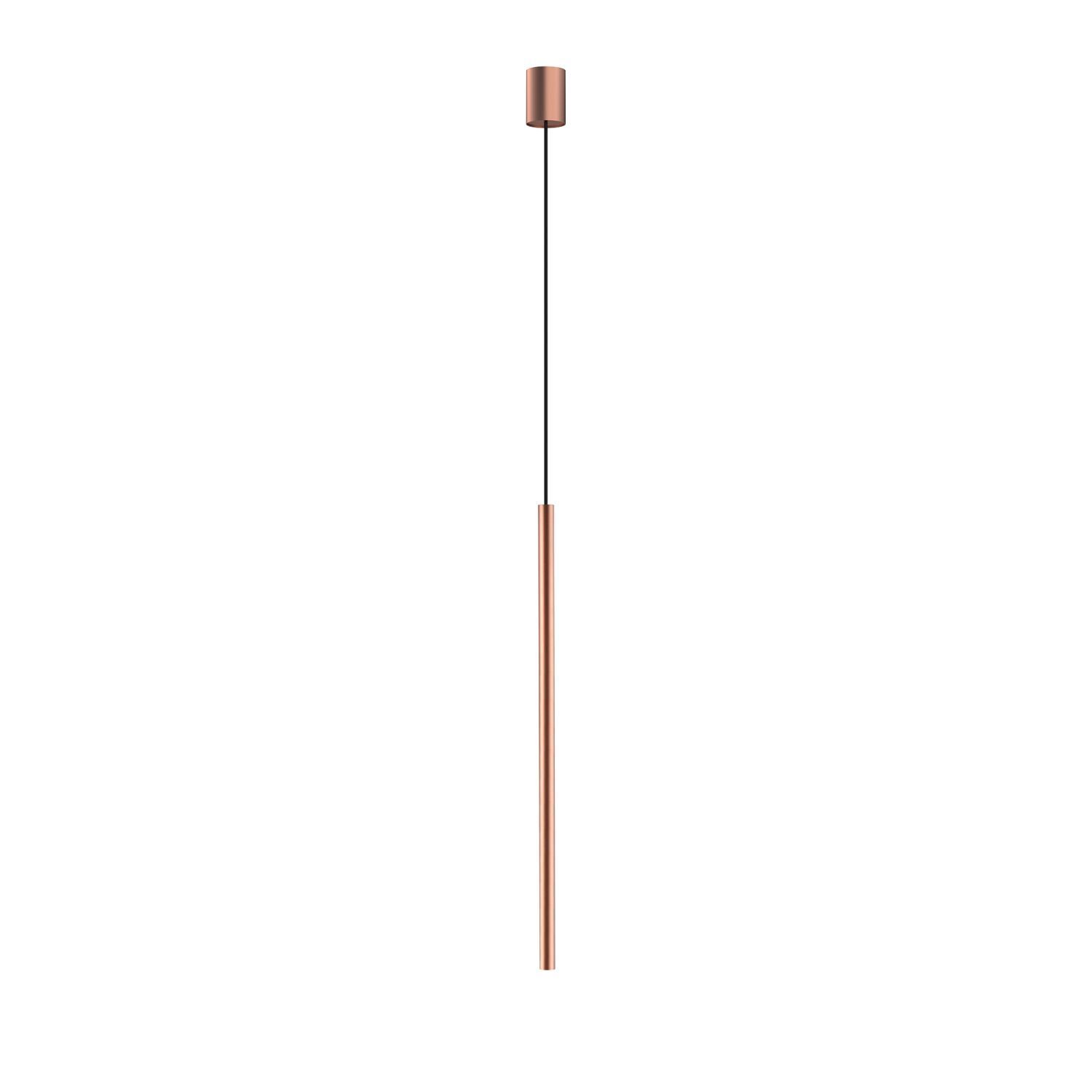 Pendelleuchte Kupfer verstellbar Zylinder Ø 2,5 cm schmal G9
