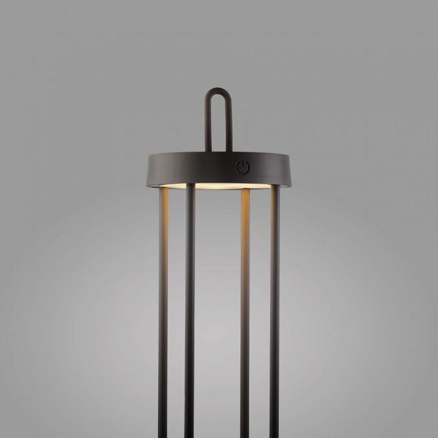 LED Akku Tischleuchte Metall dimmbar IP44 2 W Schwarz