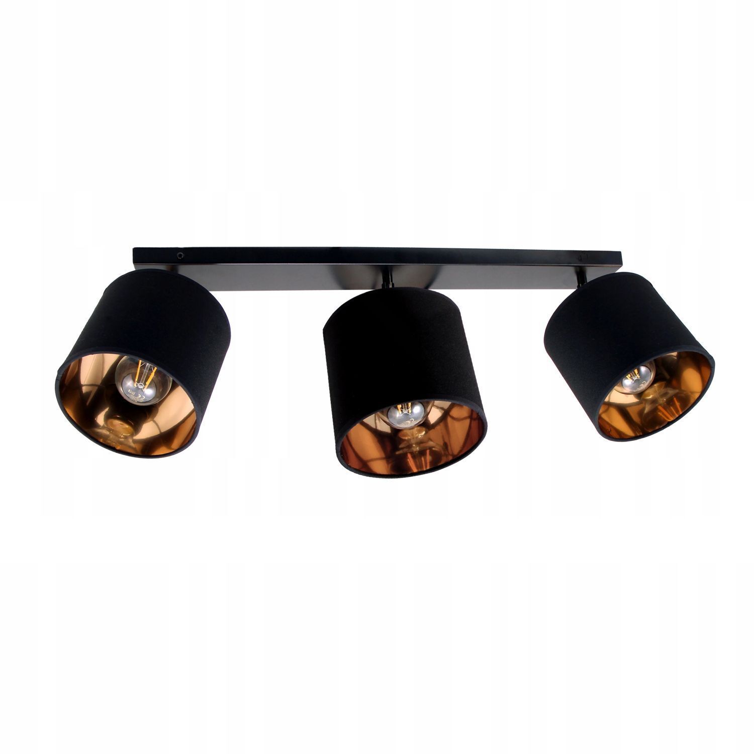 Verstellbarer Deckenspot Stoff E27 90 cm lang blendarm