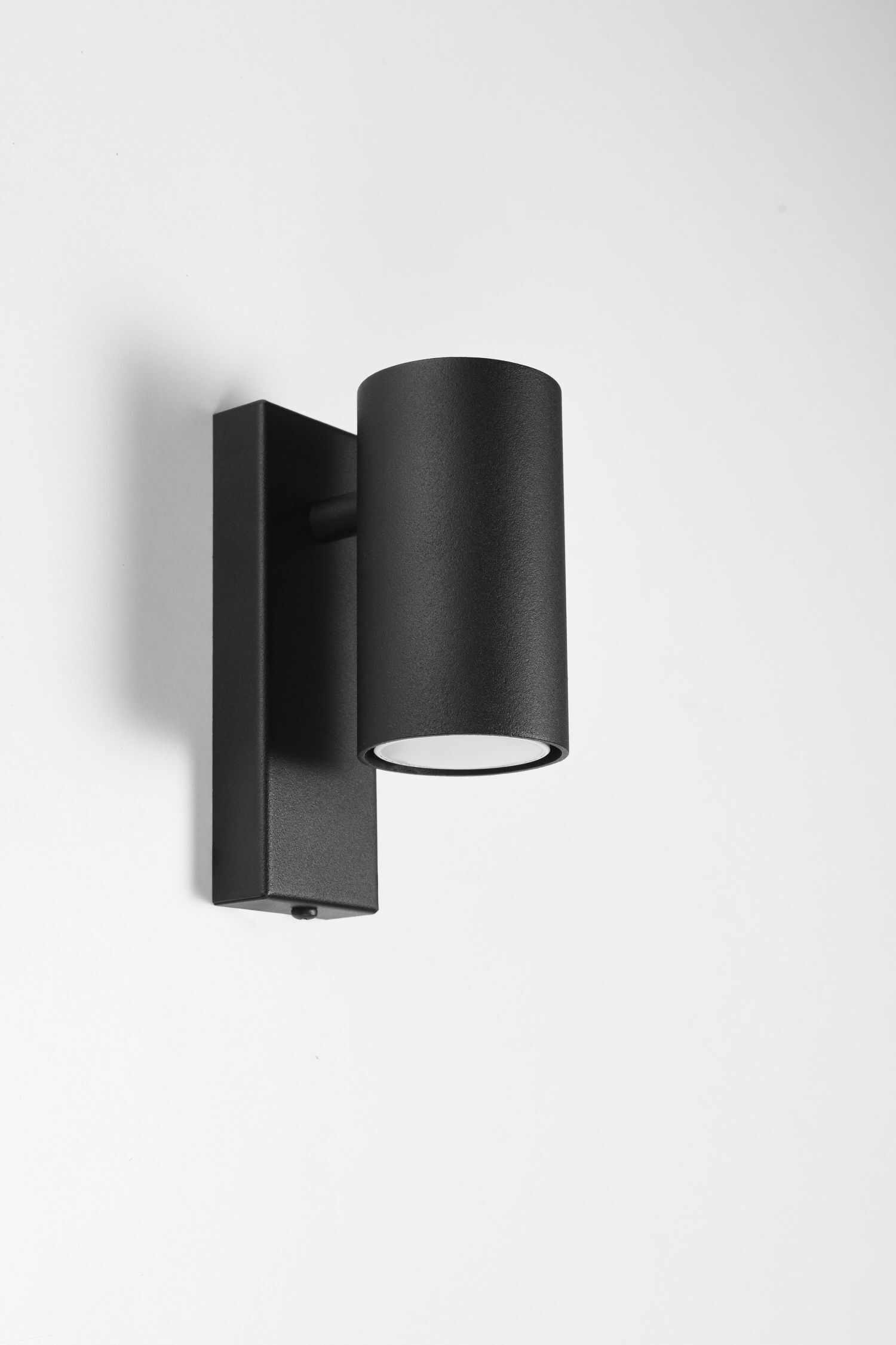 Wandlampe Modern klein Schwarz Metall GU10 Downlight