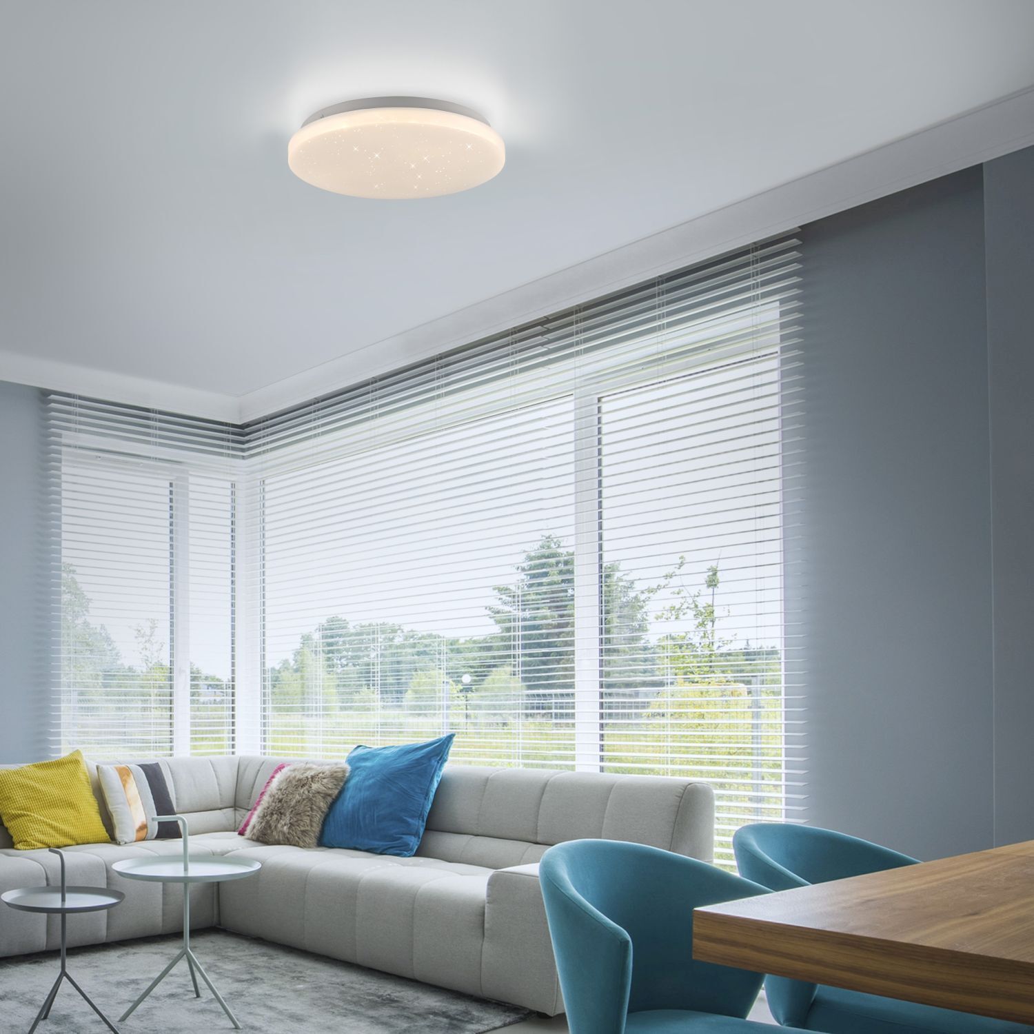 LED Deckenlampe Sternenhimmel Ø22 cm 3000 K gemütlich