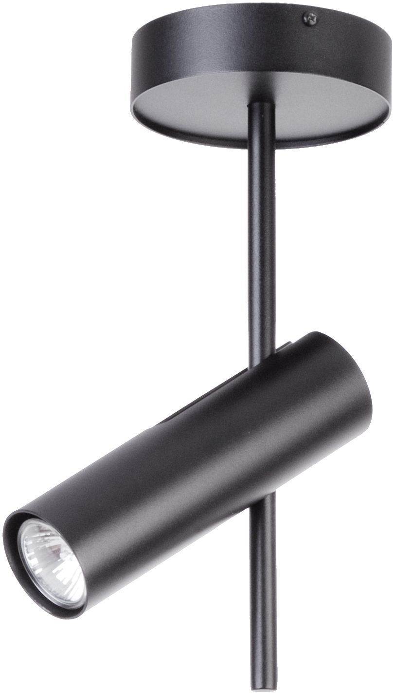 Deckenstrahler GU10 Schwarz Metall flexibel H:55 cm