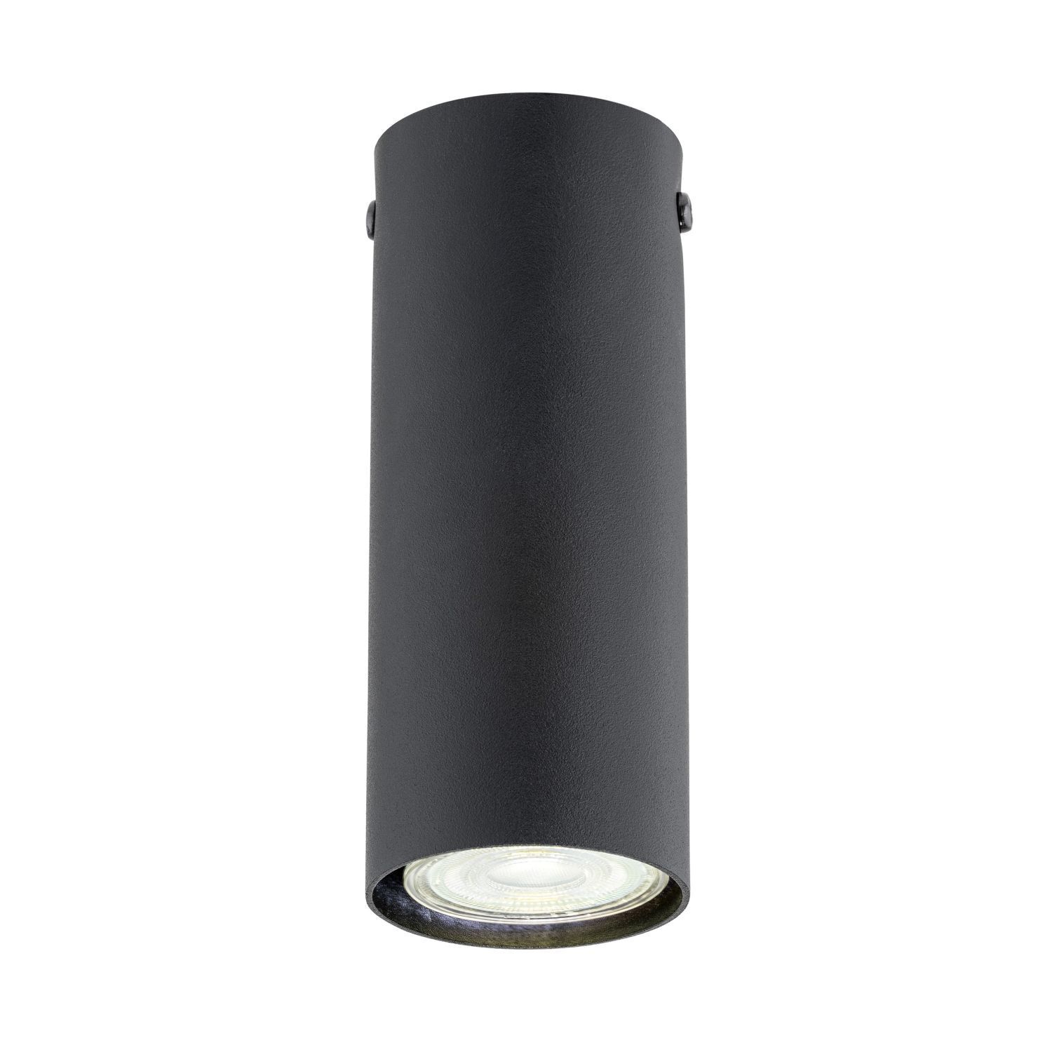 Deckenspot Metall rund Ø 6 cm Schwarz GU10 Modern Aufputz