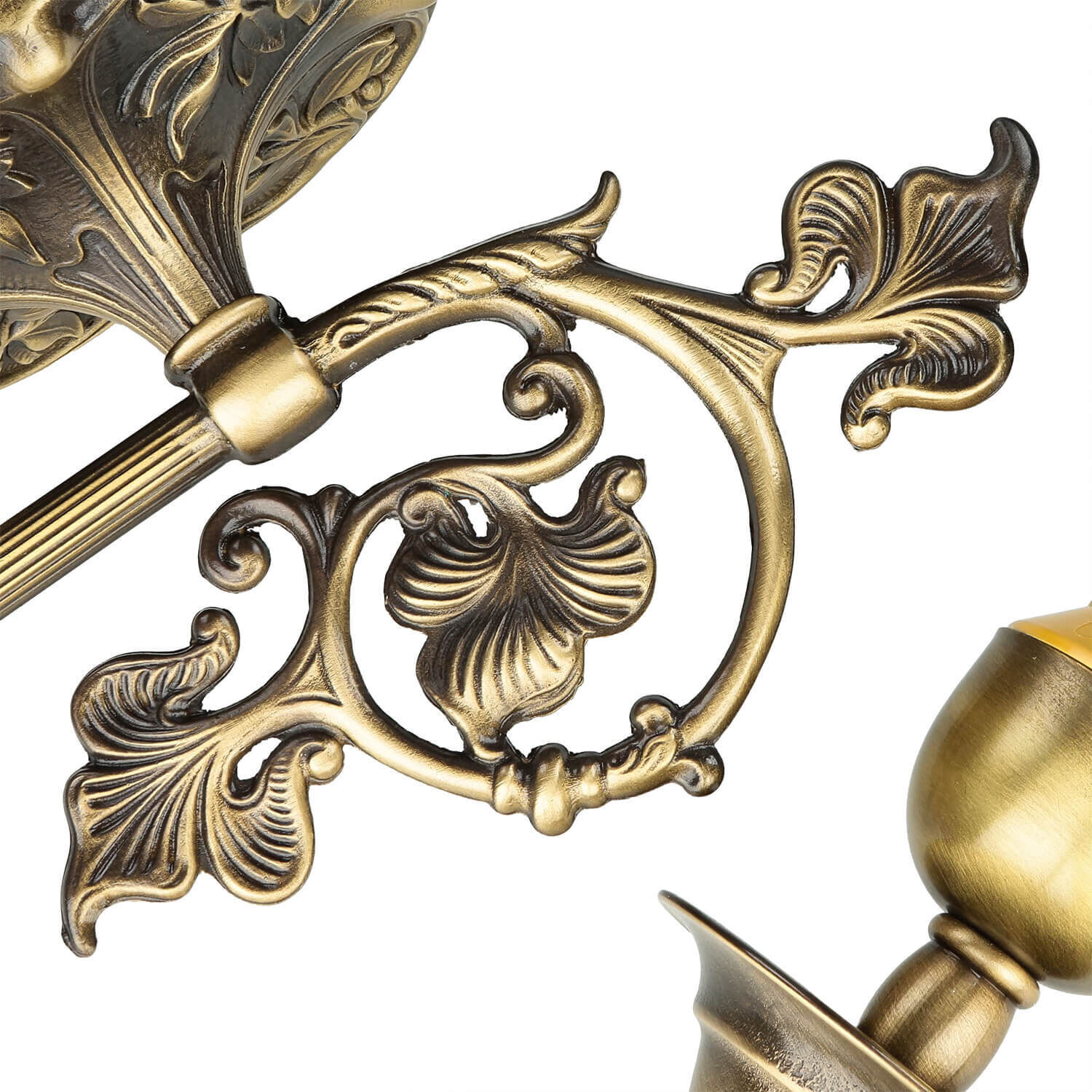 Wandleuchter Simona Weiß Bronze