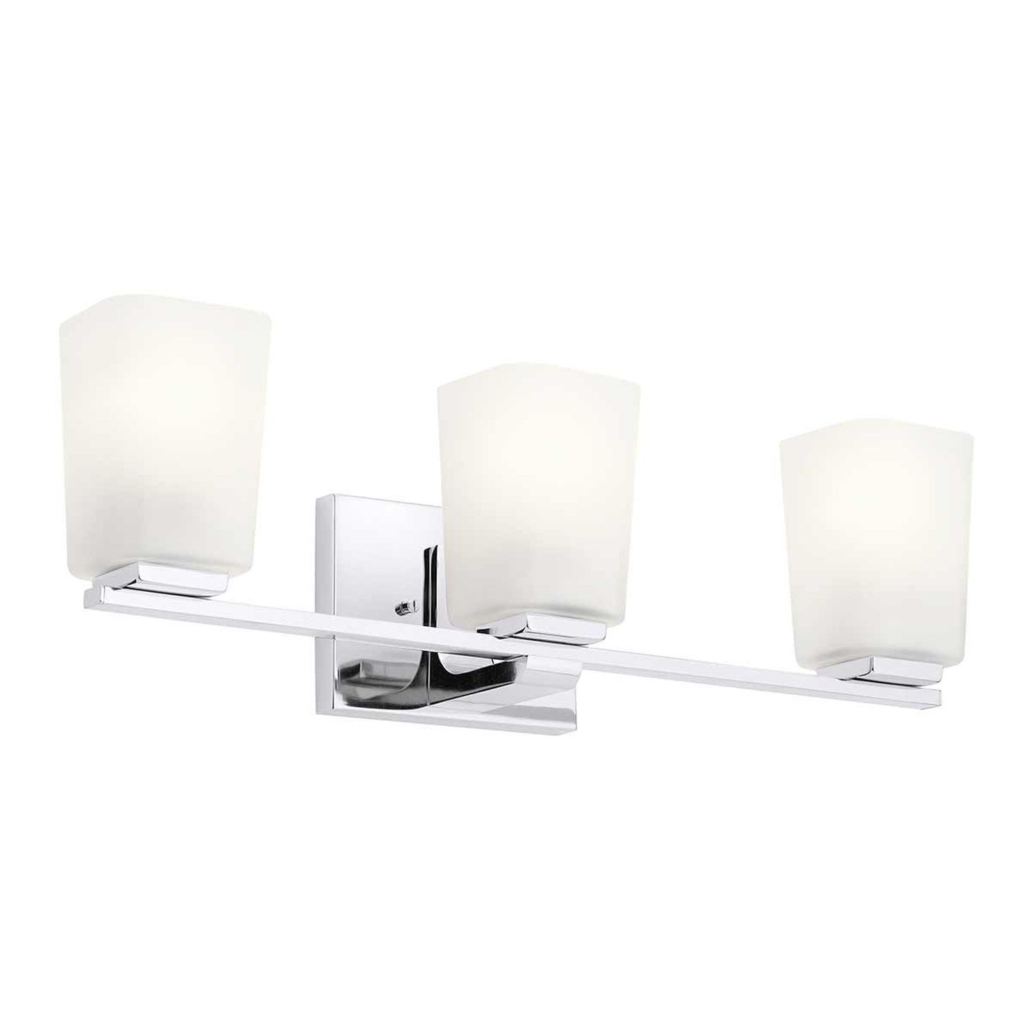 Wandleuchte Bad LED G9 IP44 3000 K Glas Metall B: 58,4 cm