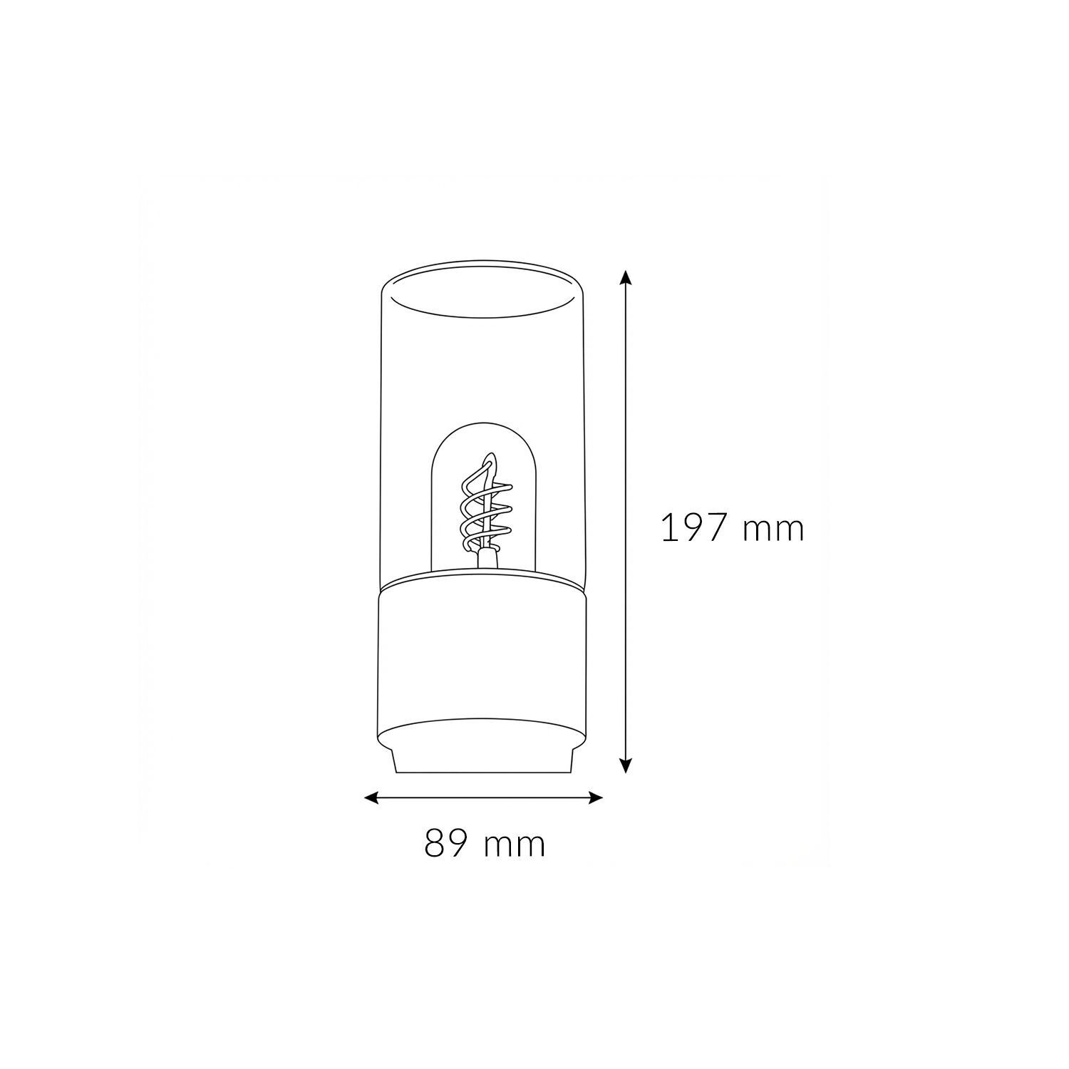 Lampe, Tischlampe, Abmessungen, Glühbirne, 1997 mm