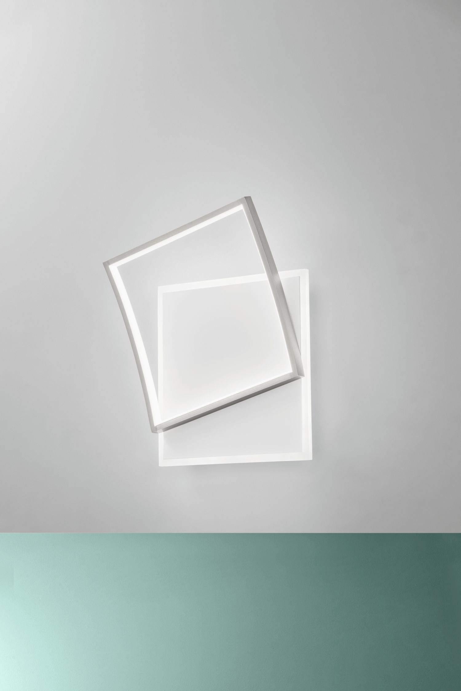 LED Deckenleuchte Weiß Silber 40 W 4800 lm L:42 cm