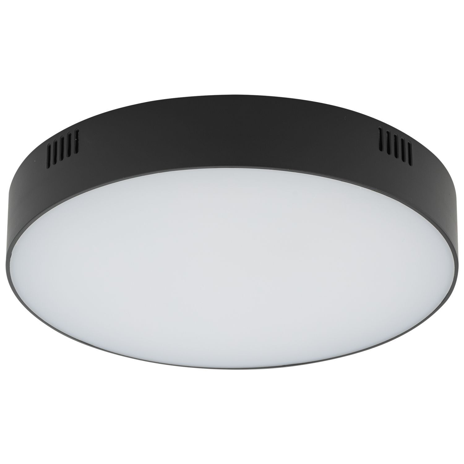 LED Deckenleuchte Schwarz Ø 21 cm 4000 K 3000 lm Modern