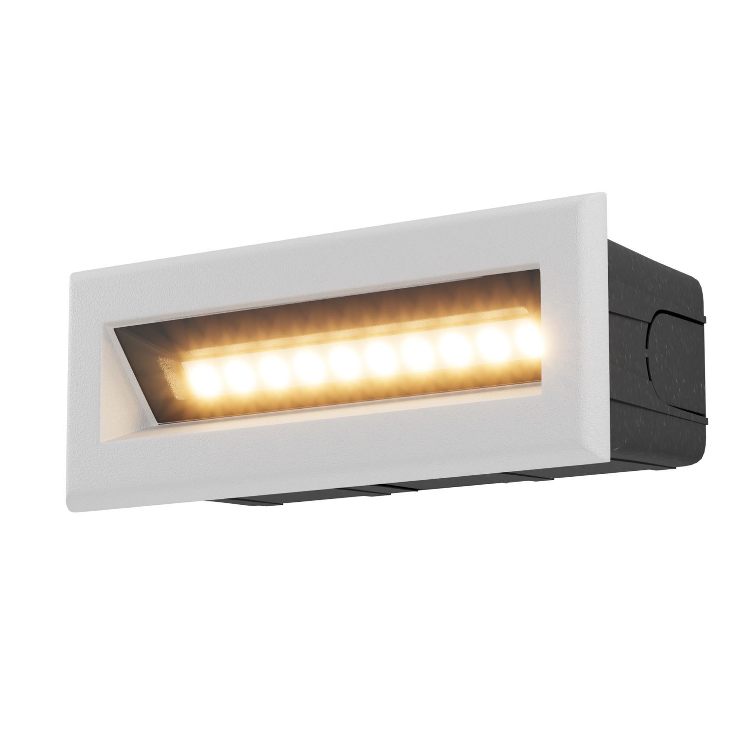 LED Einbauleuchte Bea Viereckig, Weiß, 12x12 Cm – 6W, 400 Lumen, 3000K Warmweiß, Energiesparend