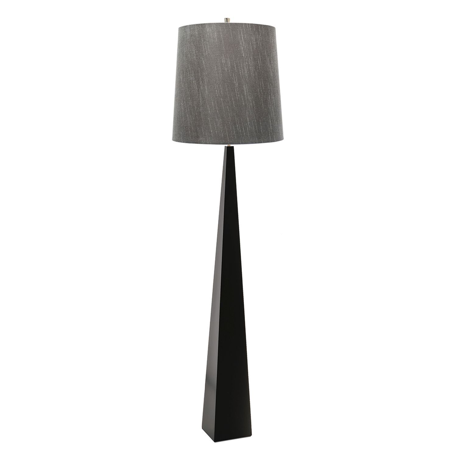 Designer Standleuchte Dunkelgrau Stoff 181cm Modern