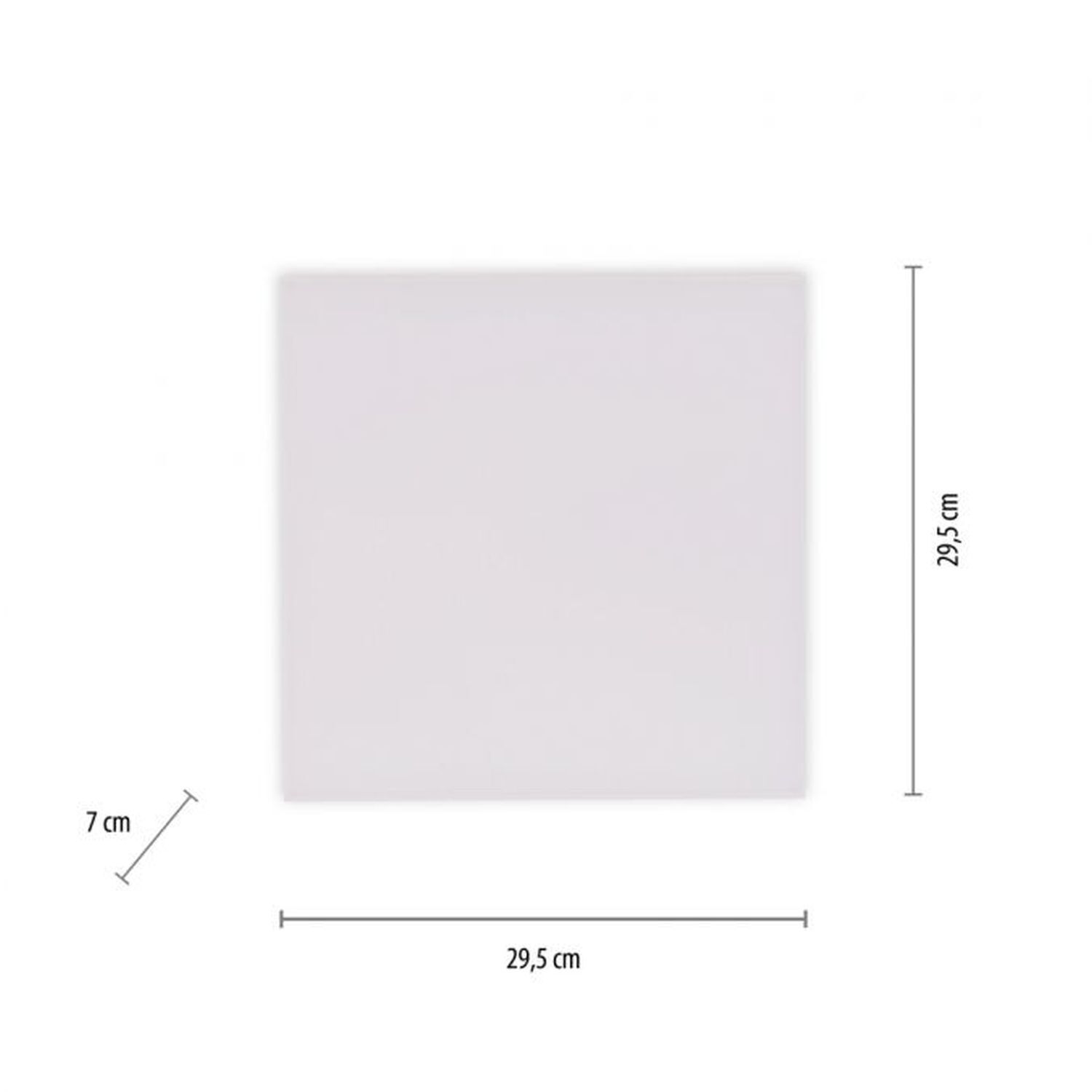 LED Deckenleuchte Weiß Dimmer 20 W Fernbedienung Seite, Text, Weiße Tafel