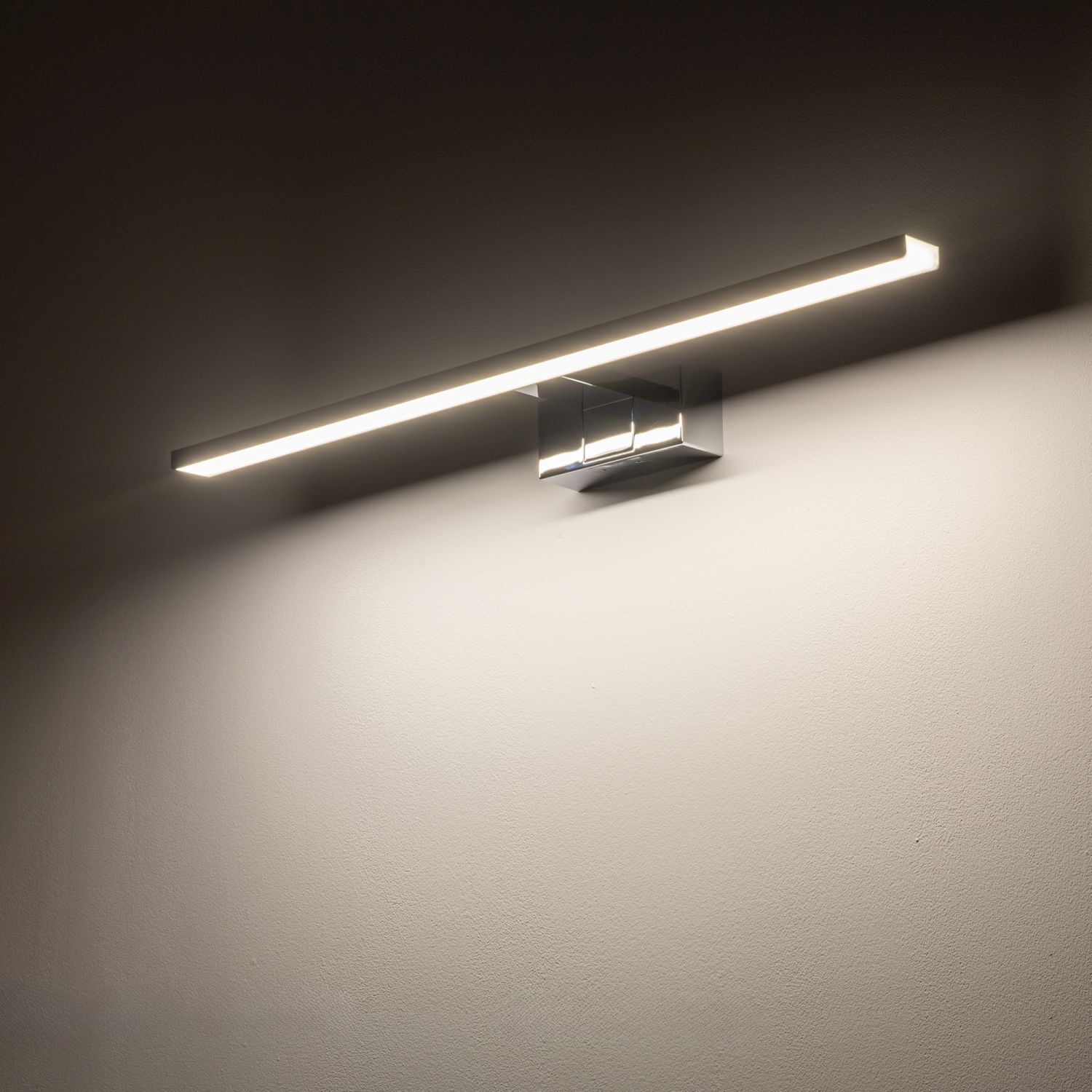 Spiegelleuchte LED Chrom IP44 3000 K 900 lm Aluminium Beleuchtung, Deckenleuchte, Lampe