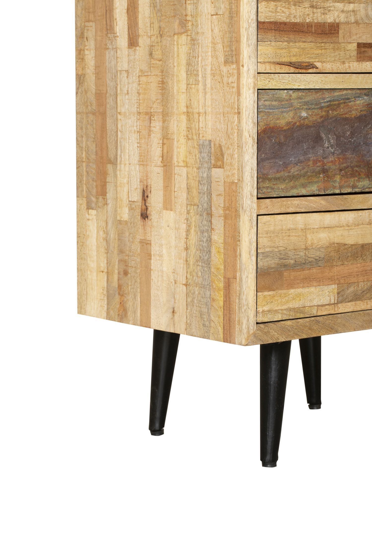 Kommode Holz Stahl H: 112 cm Modern dekorativ