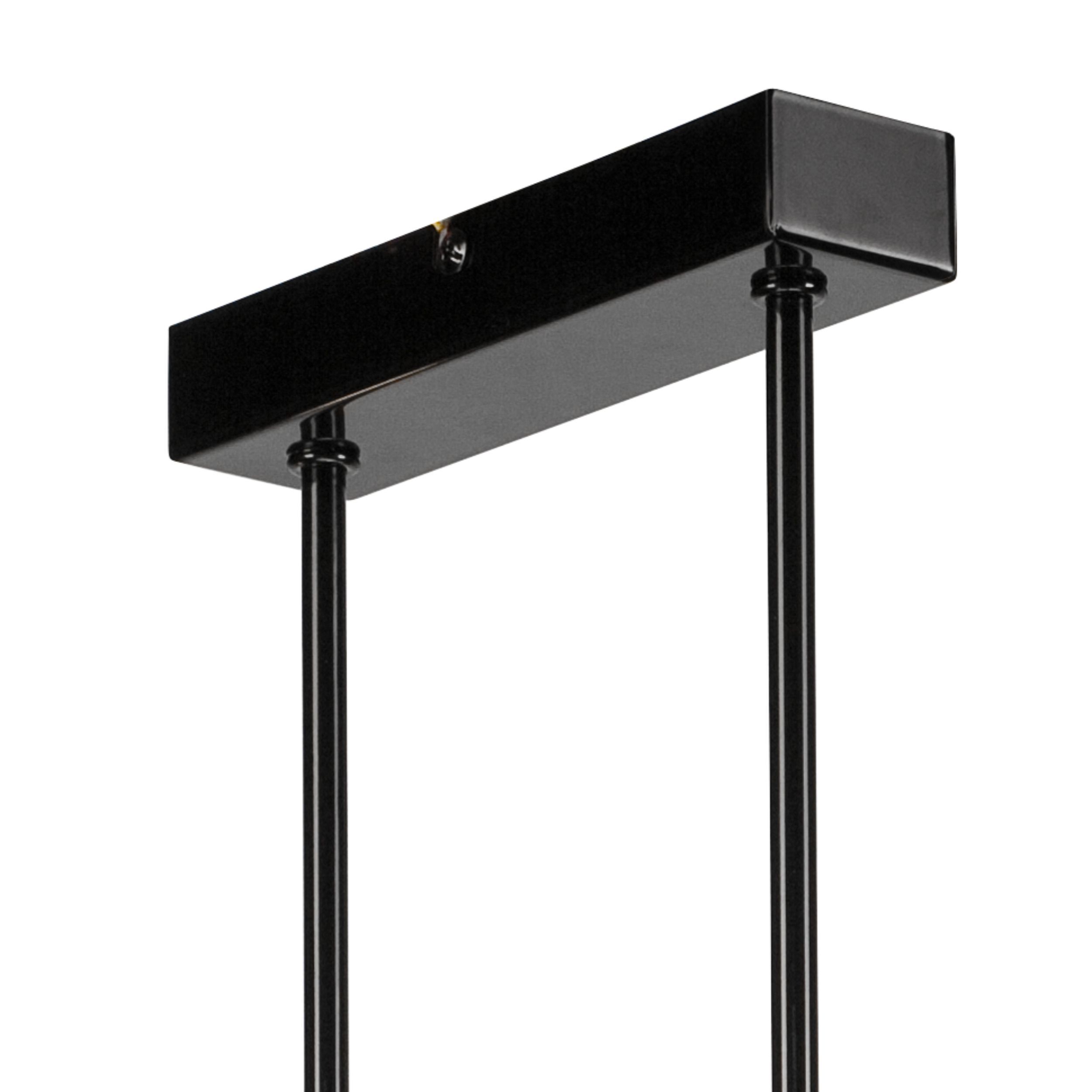 Deckenlampe Wohnzimmer Metall Schwarz für 8x E27