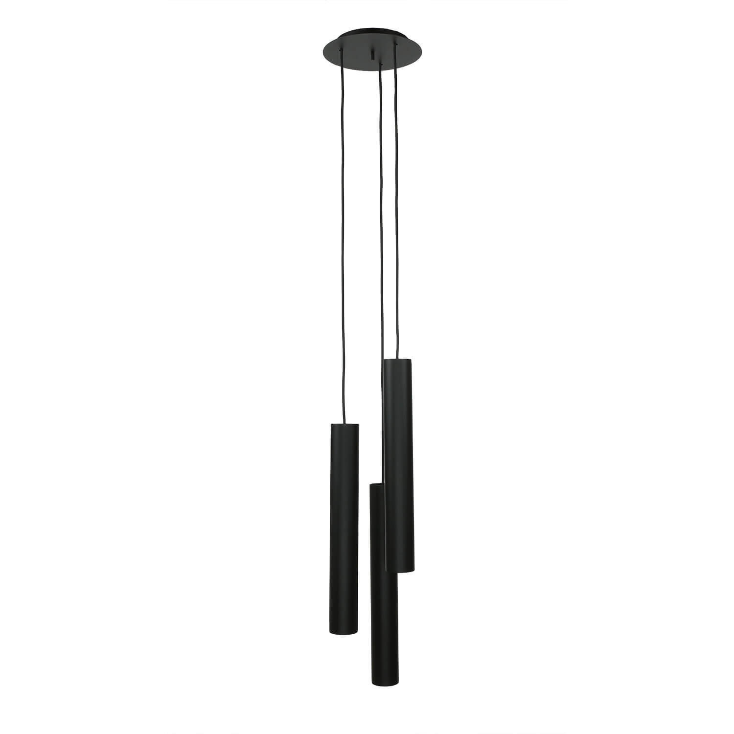 Pendelleuchte EYE Schwarz 3-flmg Wohnzimmer Lampe Musikinstrument, Glockenspiel