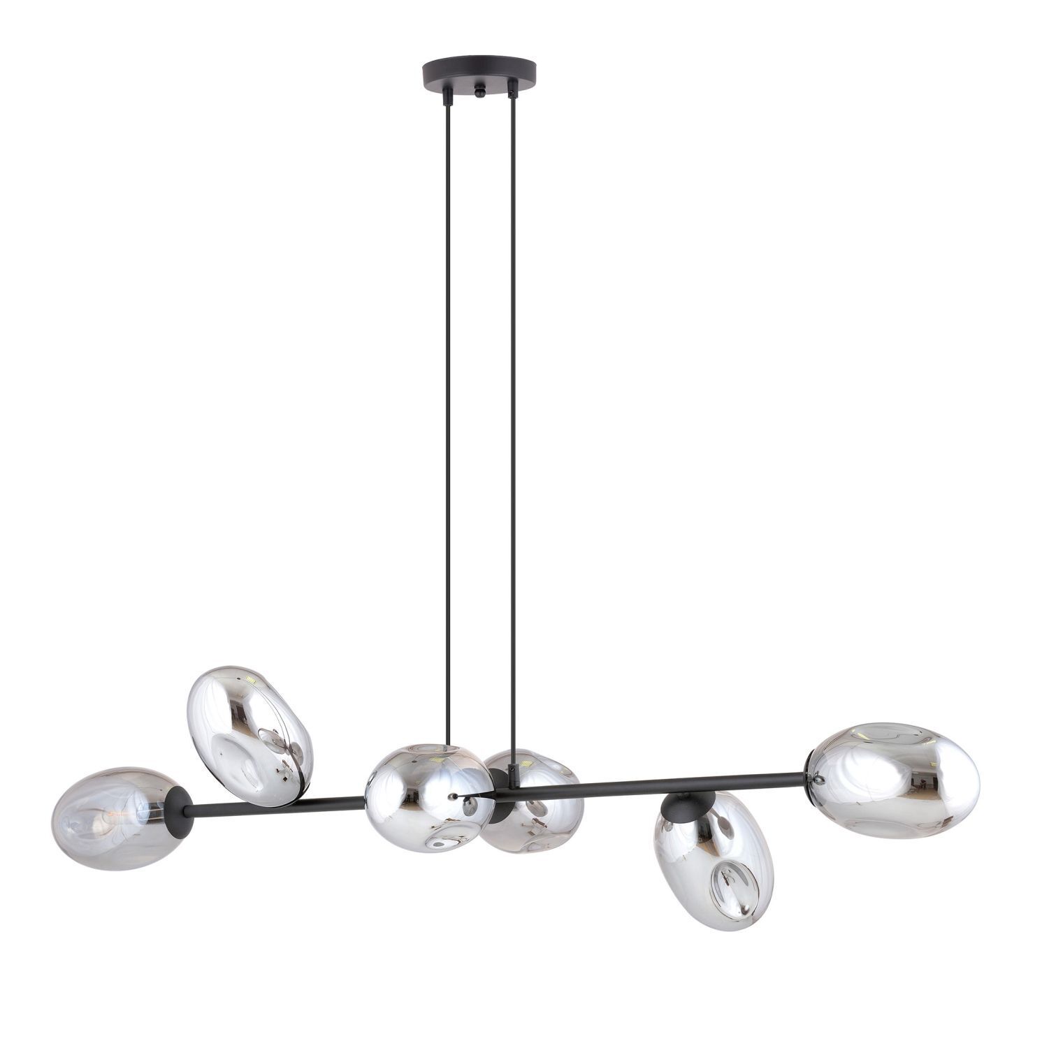 Hängelampe Rauchglas verstellbar 120 cm lang