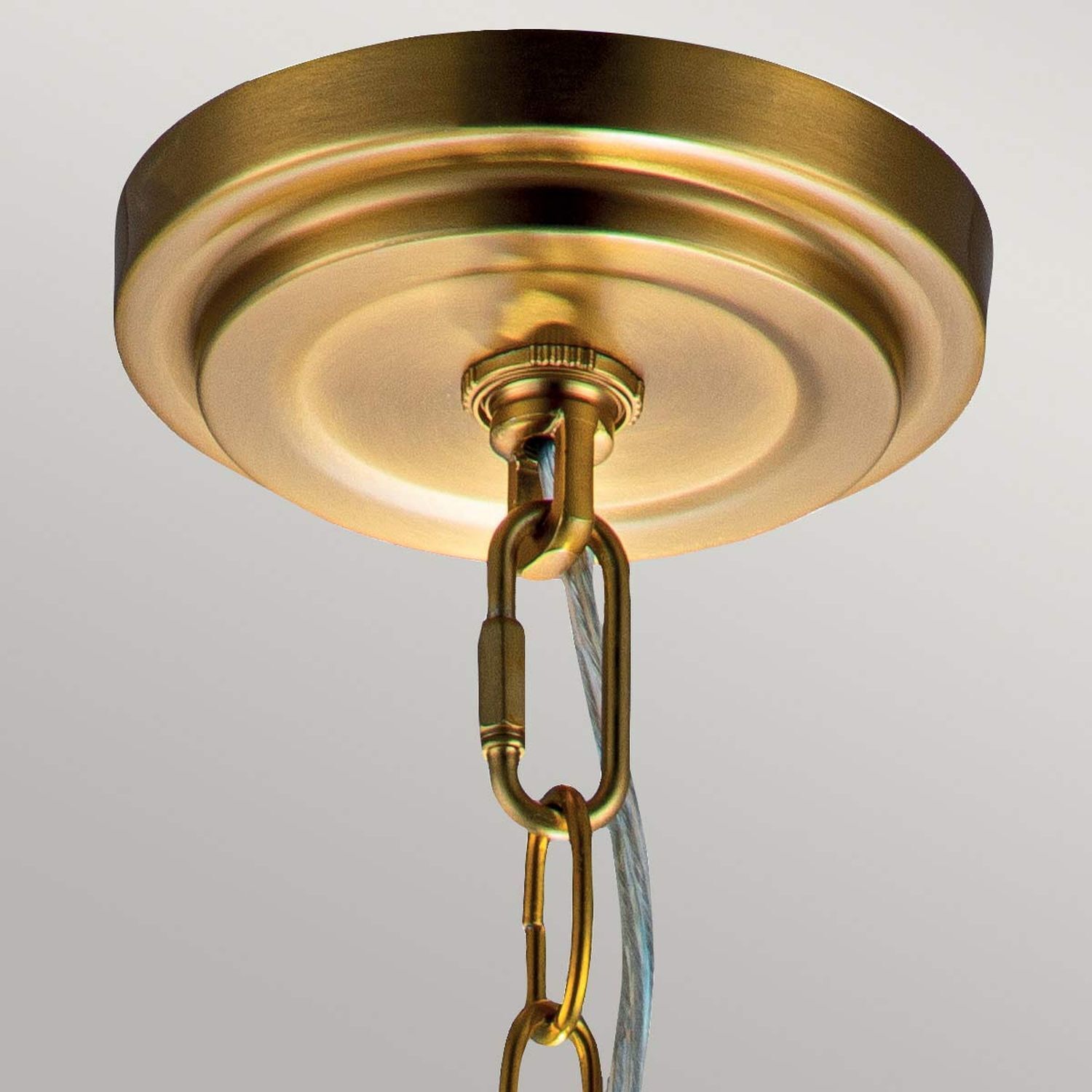 Hängelampe Metall Glas rund D: 21,6 cm H: max. 196,9 cm E27